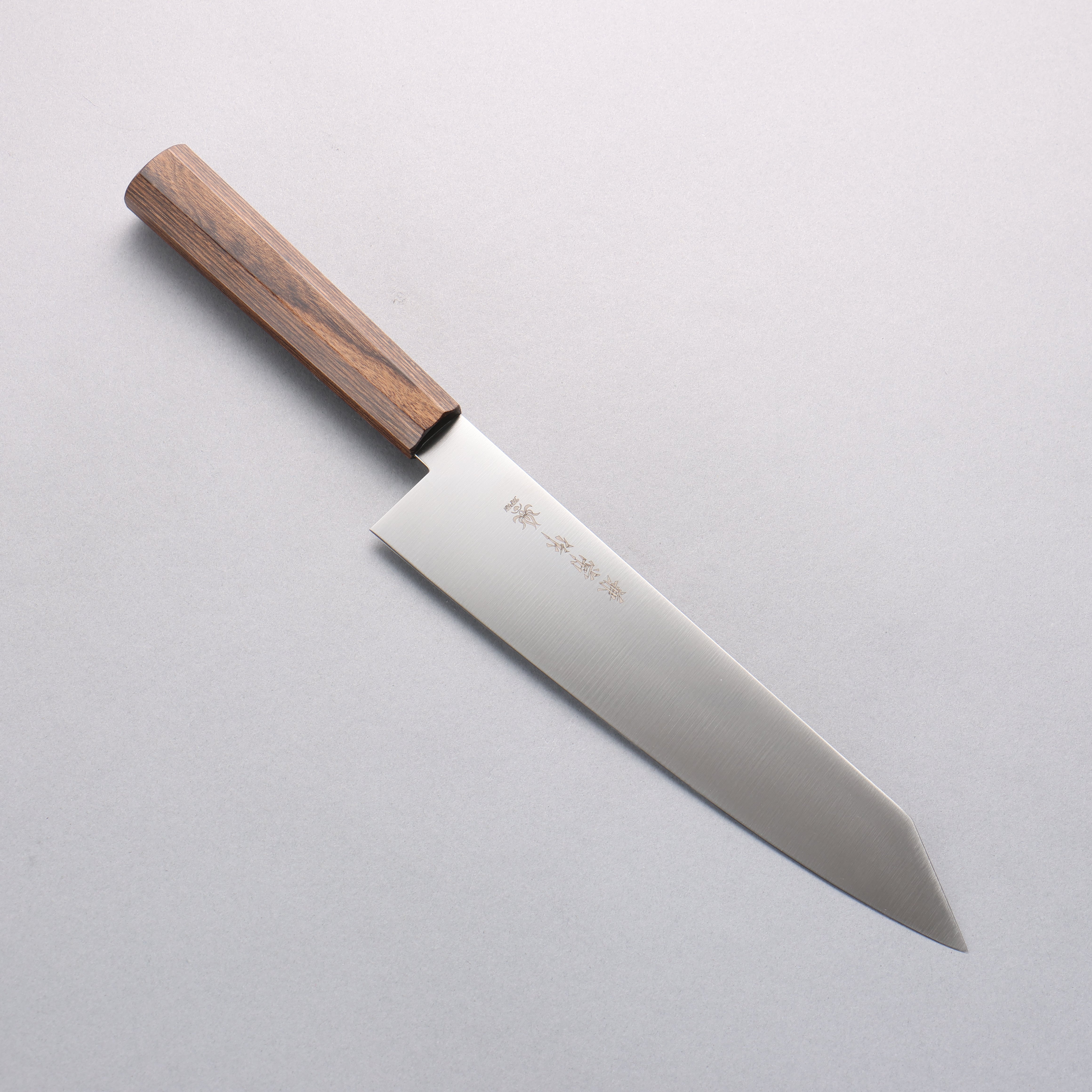Kanetsune Ichizu VG10 Kiritsuke Gyuto 210mm Brown Pakka wood Handle - Seisuke Knife