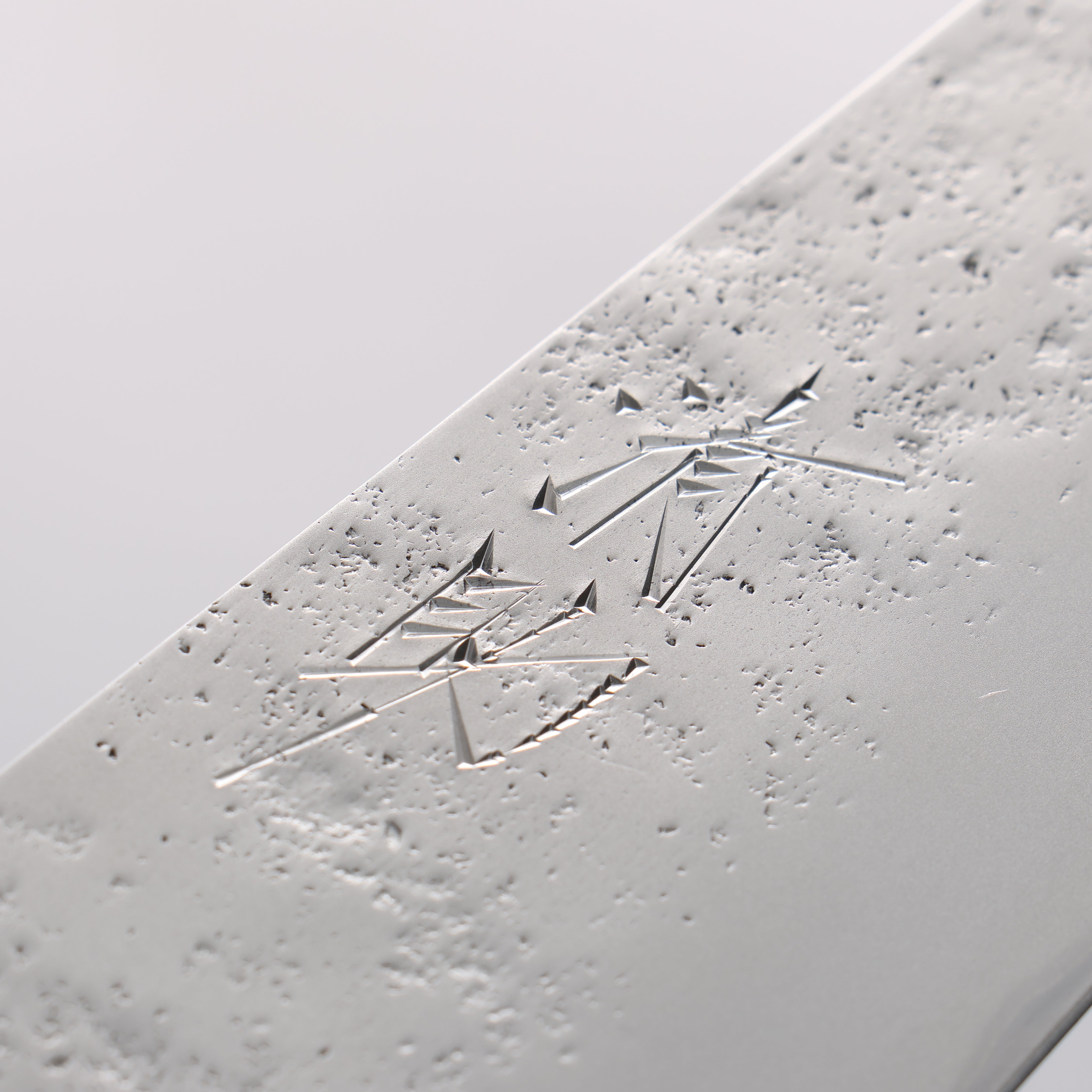 Seisuke Blue Steel No.2 Nashiji Kiritsuke Santoku & Kiritsuke Petty Navy Blue Pakkawood Handle - Seisuke Knife