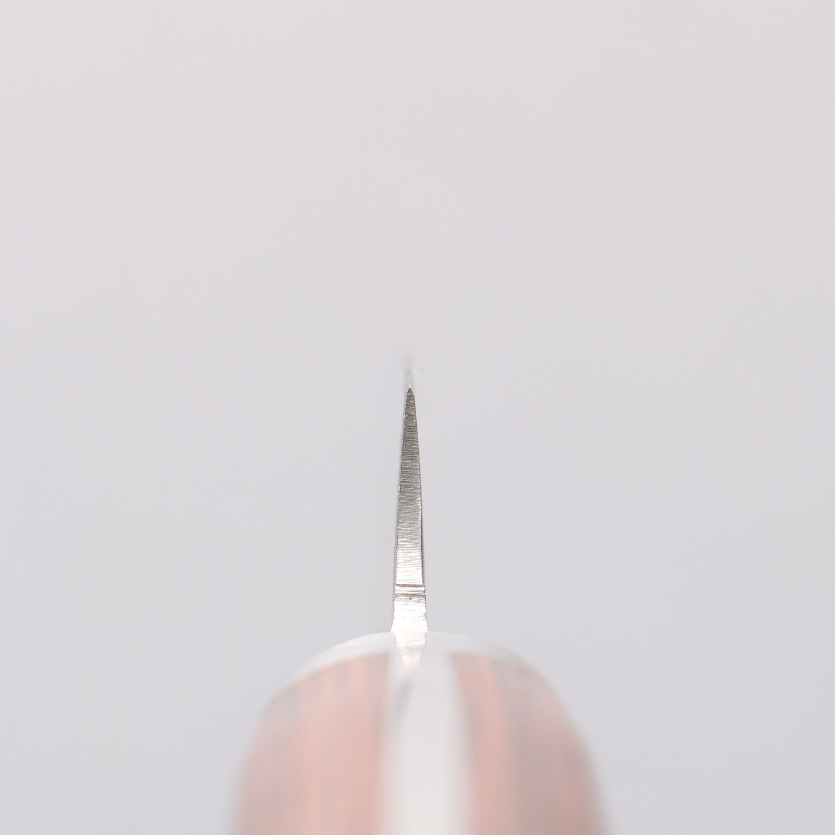 Seisuke Mokusei ZA-18 Mirrored Finish Damascus Petty-Utility 80mm Brown Pakkawood Handle - Seisuke Knife