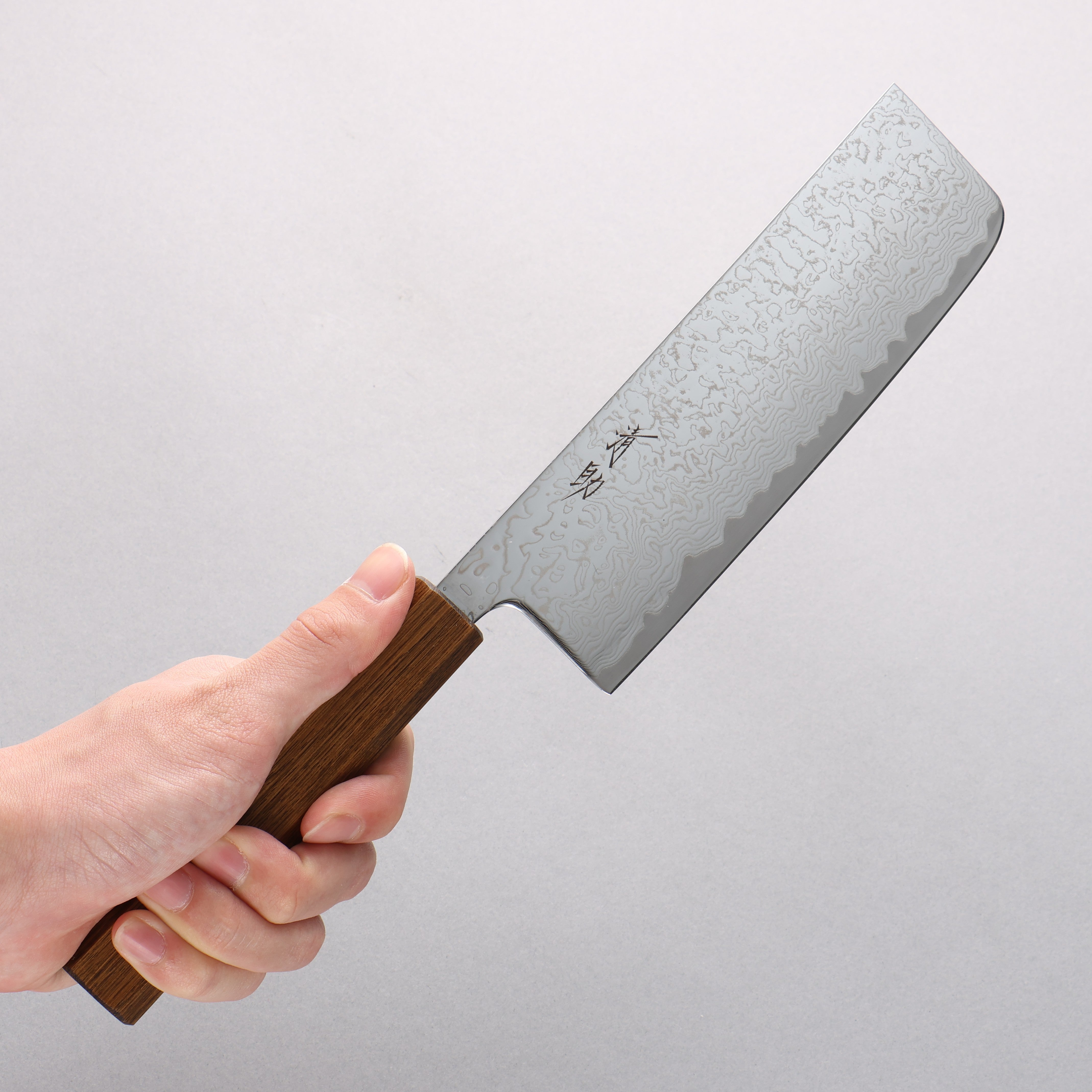 Seisuke VG10 Migaki Finished Nakiri 165mm Oak Handle - Seisuke Knife