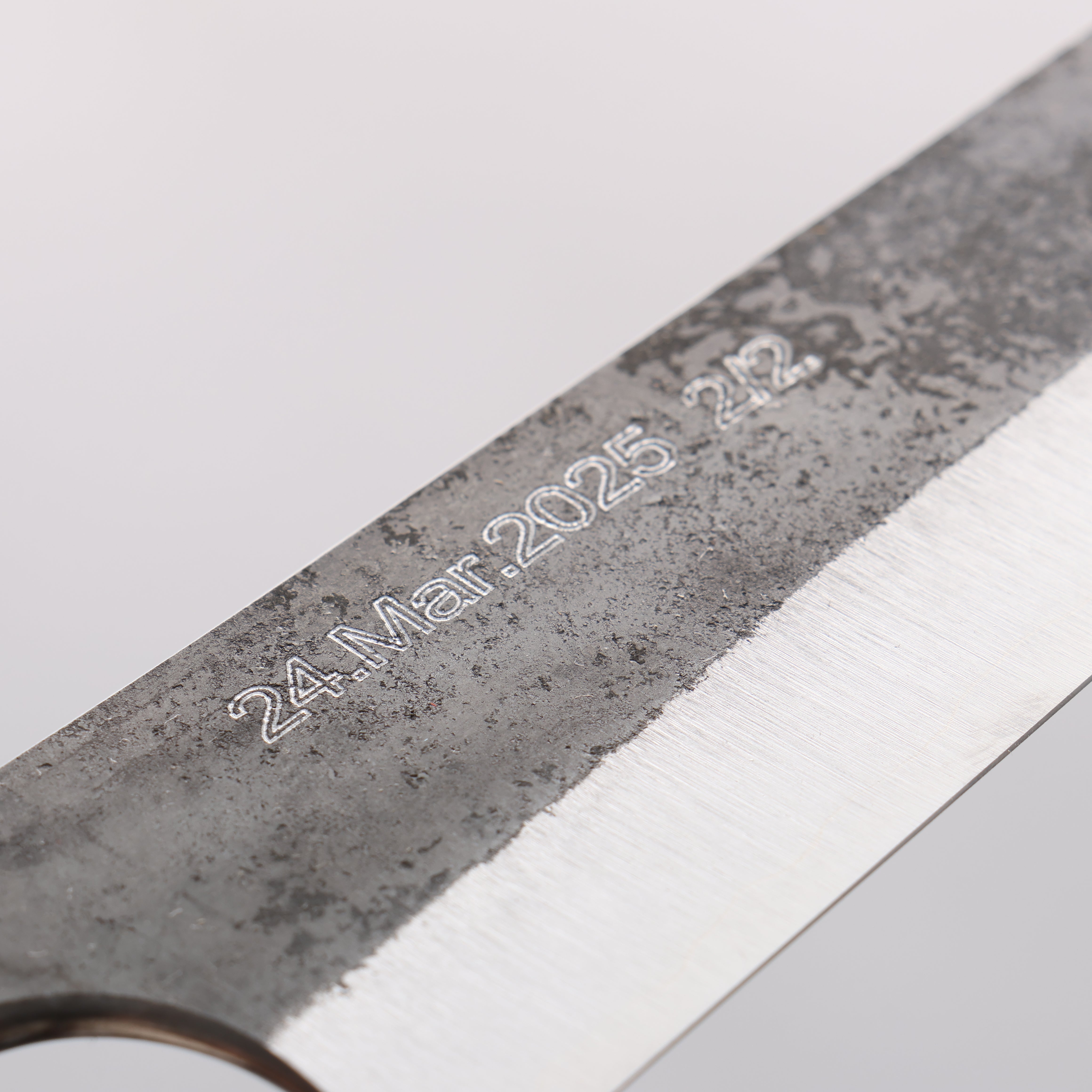 Tinker Blue Super Black Finished 210mm Rosewood Handle Sabre - Seisuke Knife