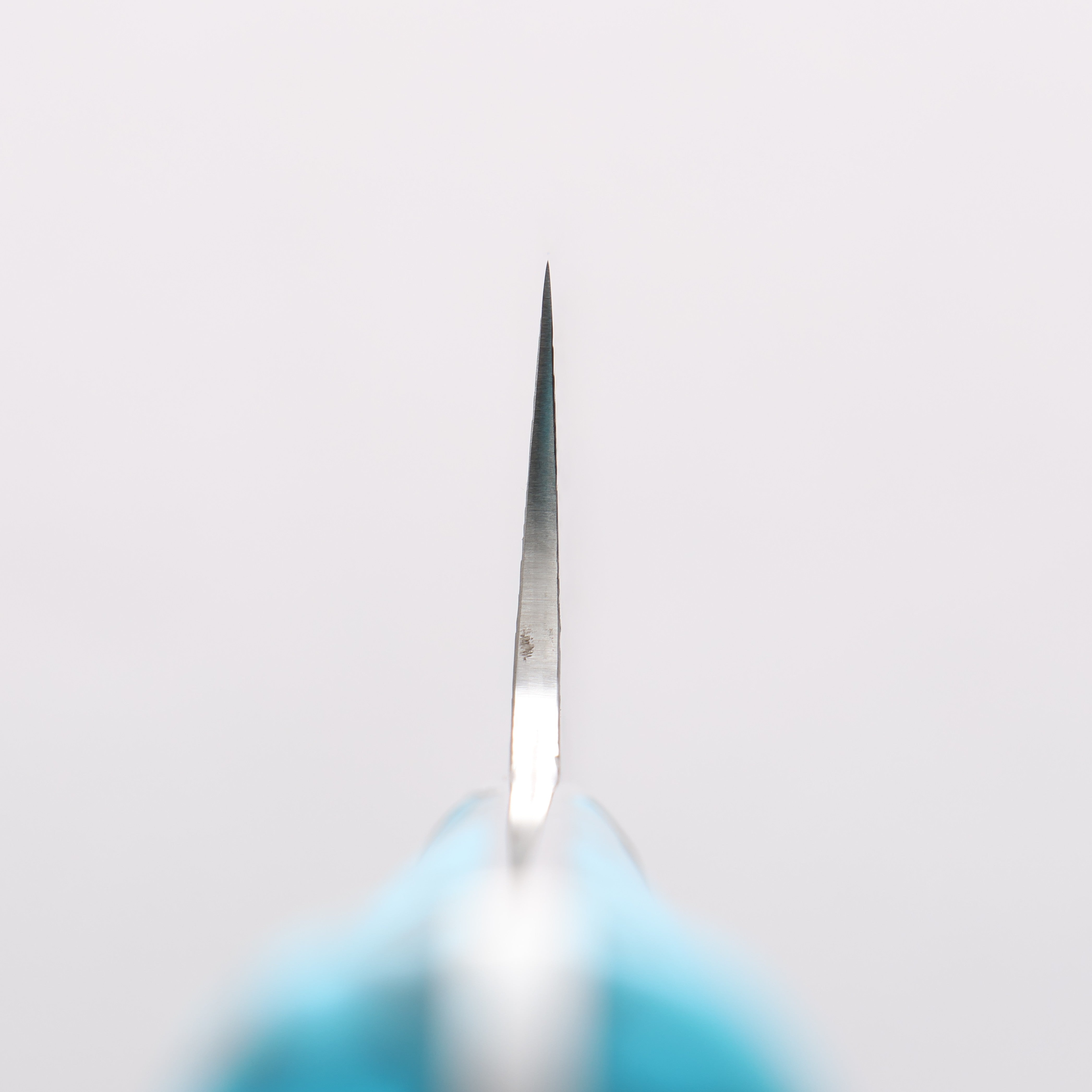 Takeshi Saji SG2 Diamond Finish Damascus Sujihiki 270mm Blue Turquoise Handle - Seisuke Knife