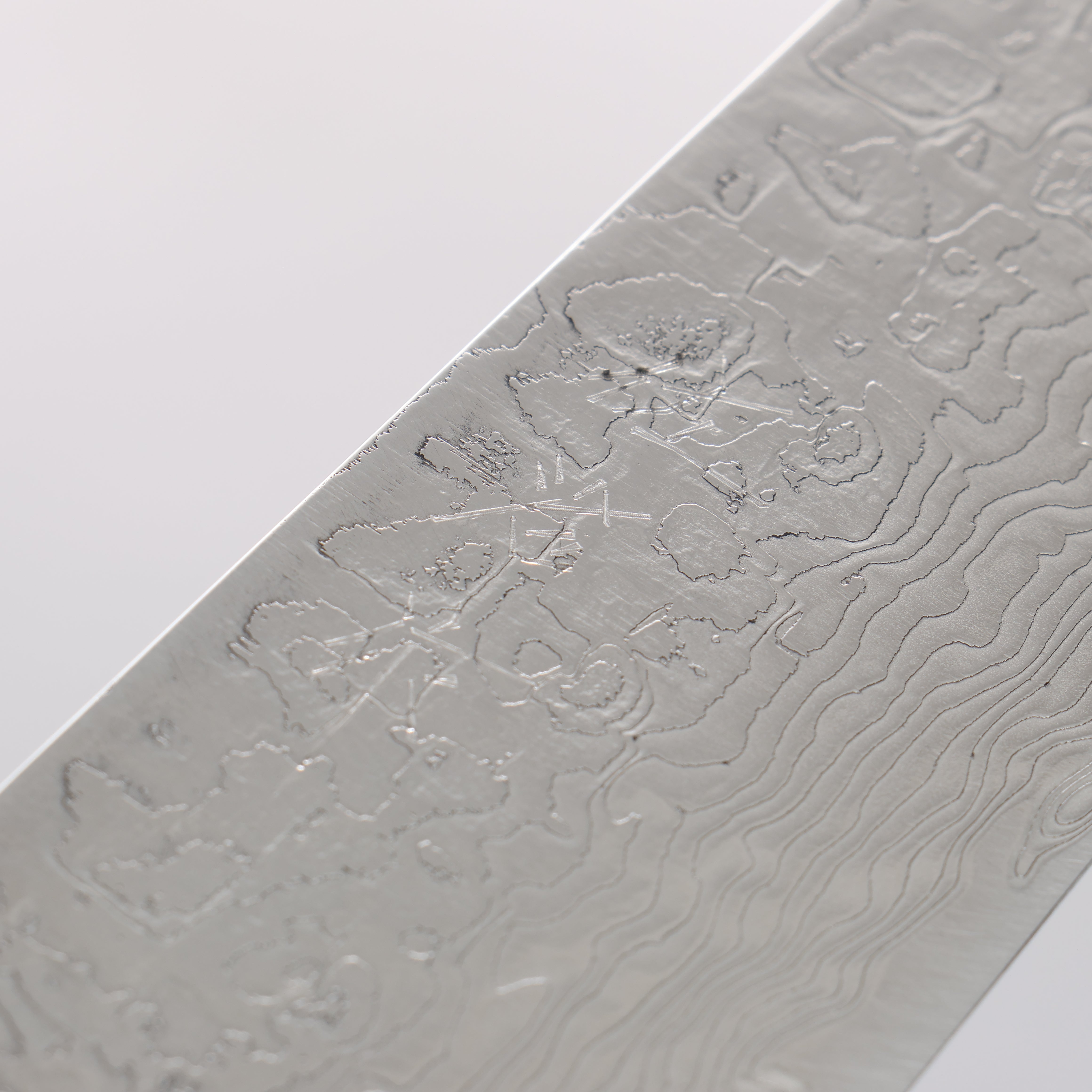 Takeshi Saji SG2 Diamond Finish Damascus Sujihiki 270mm White Turquoise Handle - Seisuke Knife