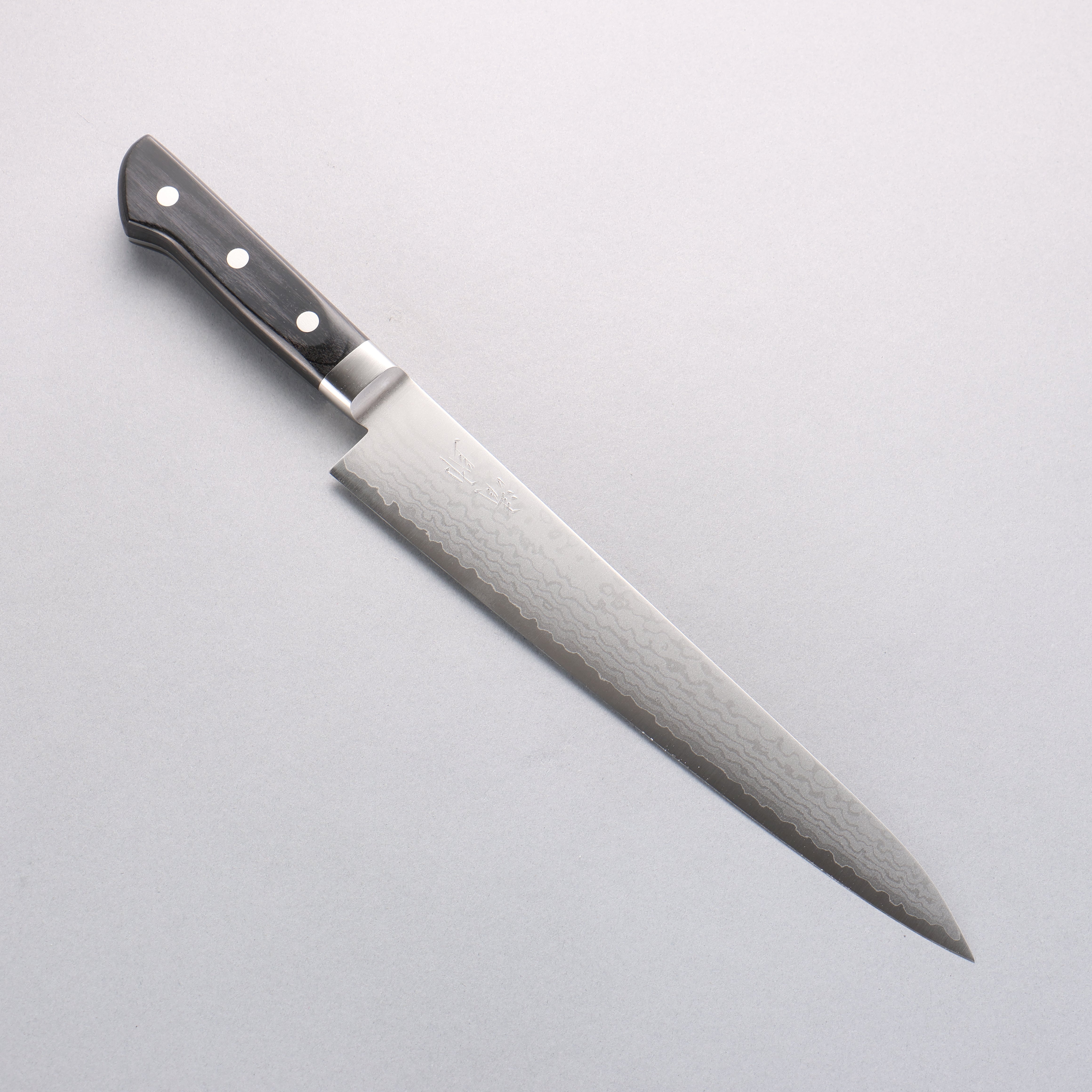 Seisuke VG10 Damascus Sujihiki 240mm Black Pakka wood Handle - Seisuke Knife