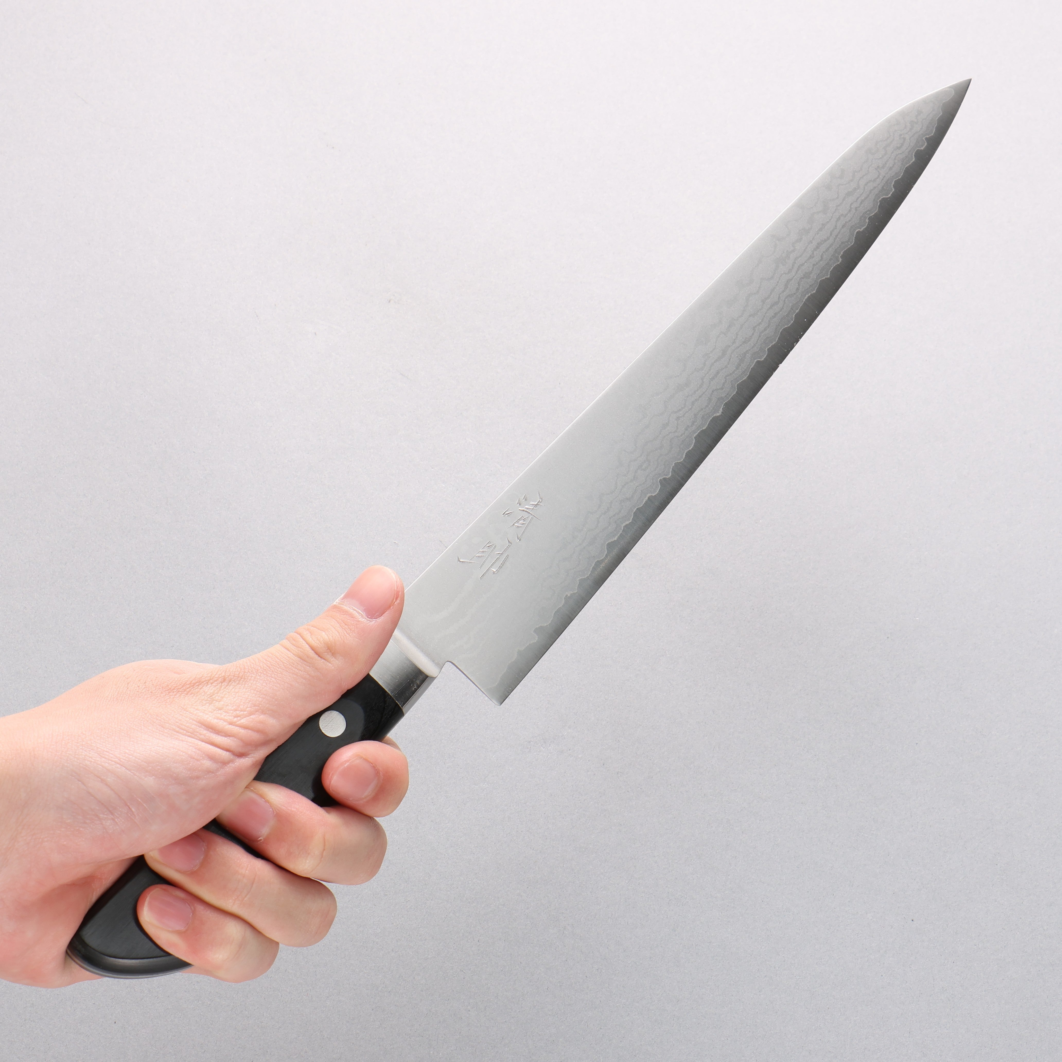 Seisuke VG10 Damascus Sujihiki 240mm Black Pakka wood Handle - Seisuke Knife