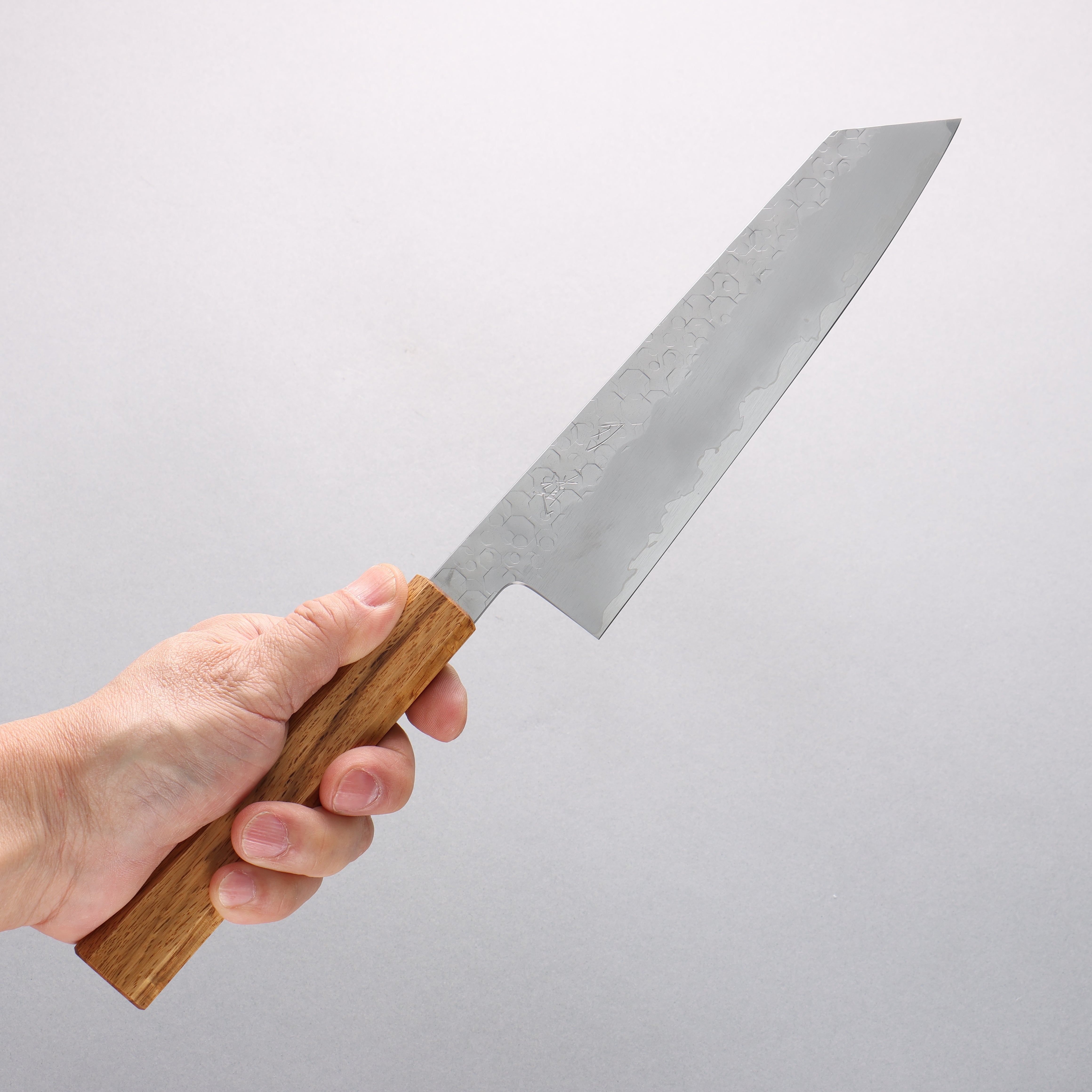 Hado Shiosai SG2 Hammered Kiritsuke Gyuto 210mm Oak Handle - Seisuke Knife