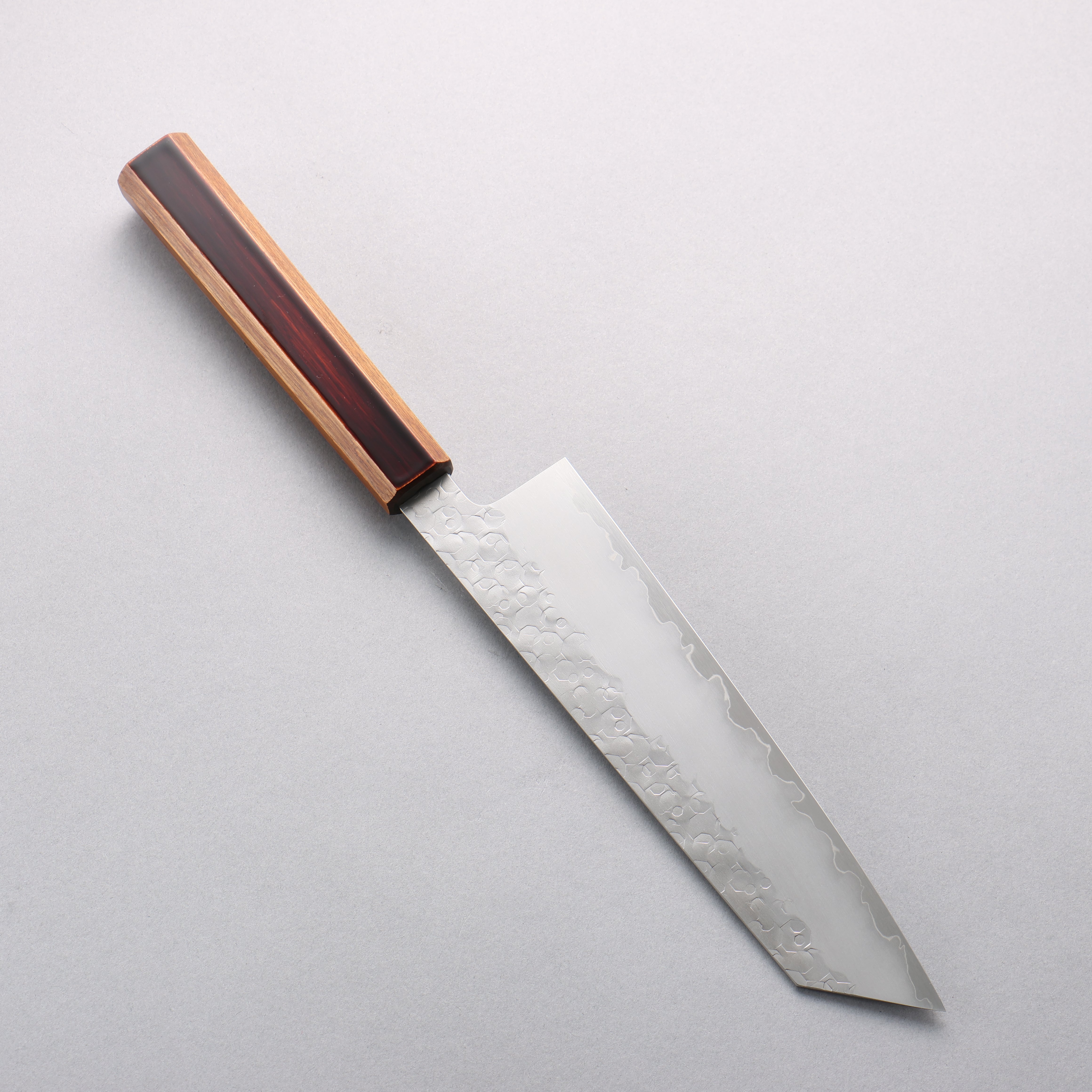 Hado Shiosai SG2 Hammered Kiritsuke Gyuto 210mm Kijiro-nuri Lacquered Handle - Seisuke Knife