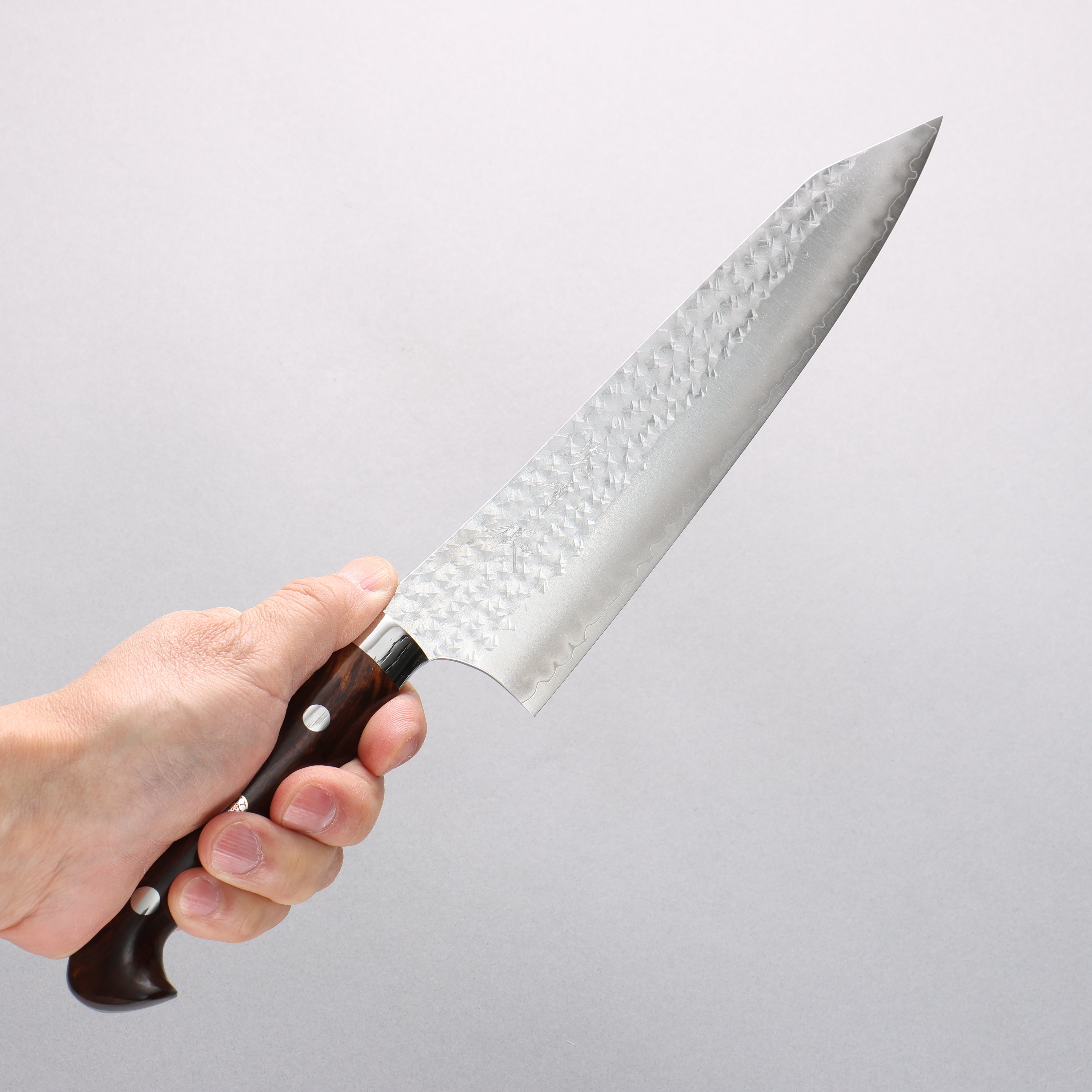 Yu Kurosaki Senko Ei SG2 Hammered Gyuto 210mm Ironwood Handle with Sheath - Seisuke Knife