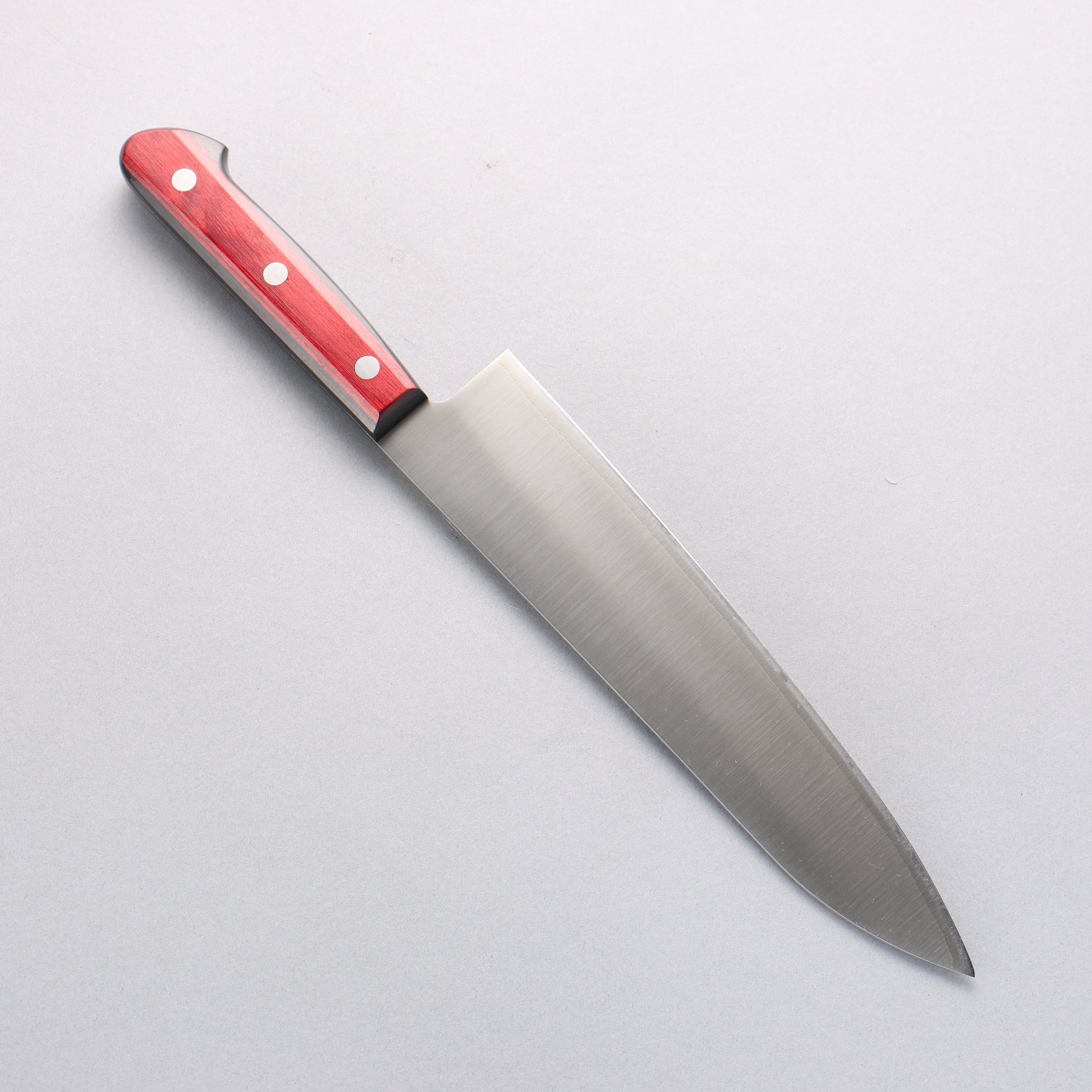 Seisuke SLD Migaki Polish Finish Gyuto 210mm Red Pakkawood Handle - Seisuke Knife