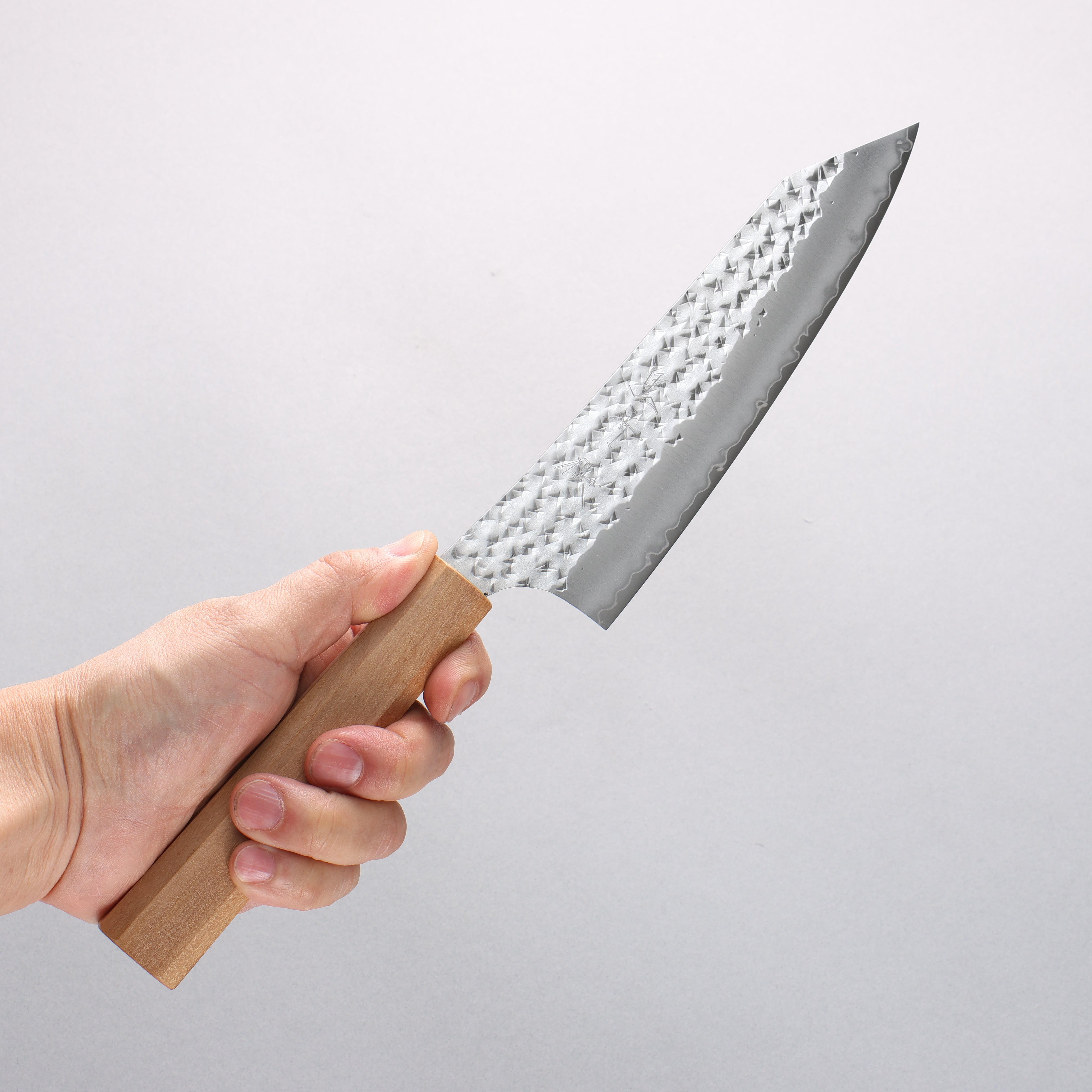 Yu Kurosaki Senko Ei SG2 Hammered Bunka 170mm Olive tree Handle - Seisuke Knife