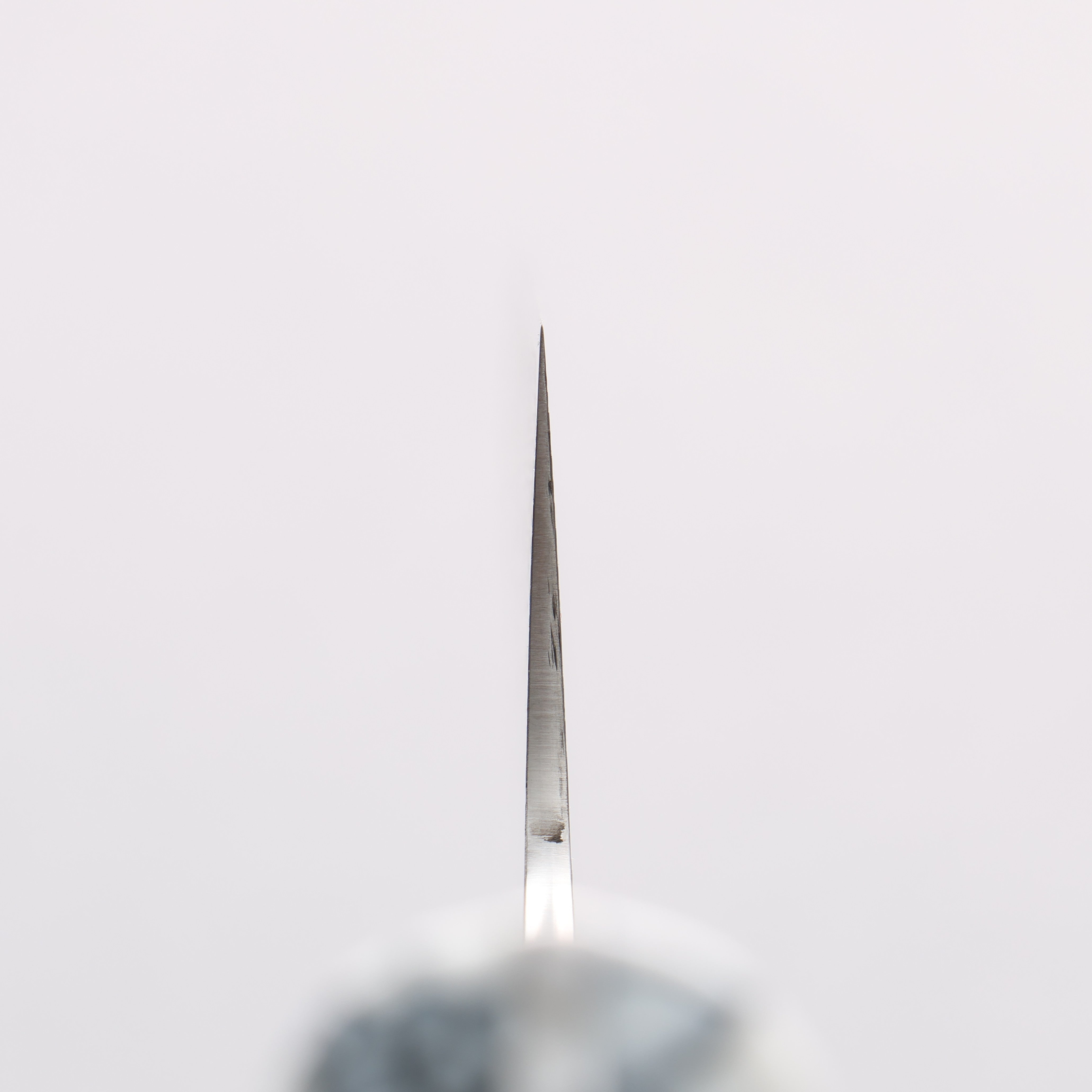 Takeshi Saji SG2 Diamond Finish Damascus Nakiri 165mm White Turquoise Handle - Seisuke Knife