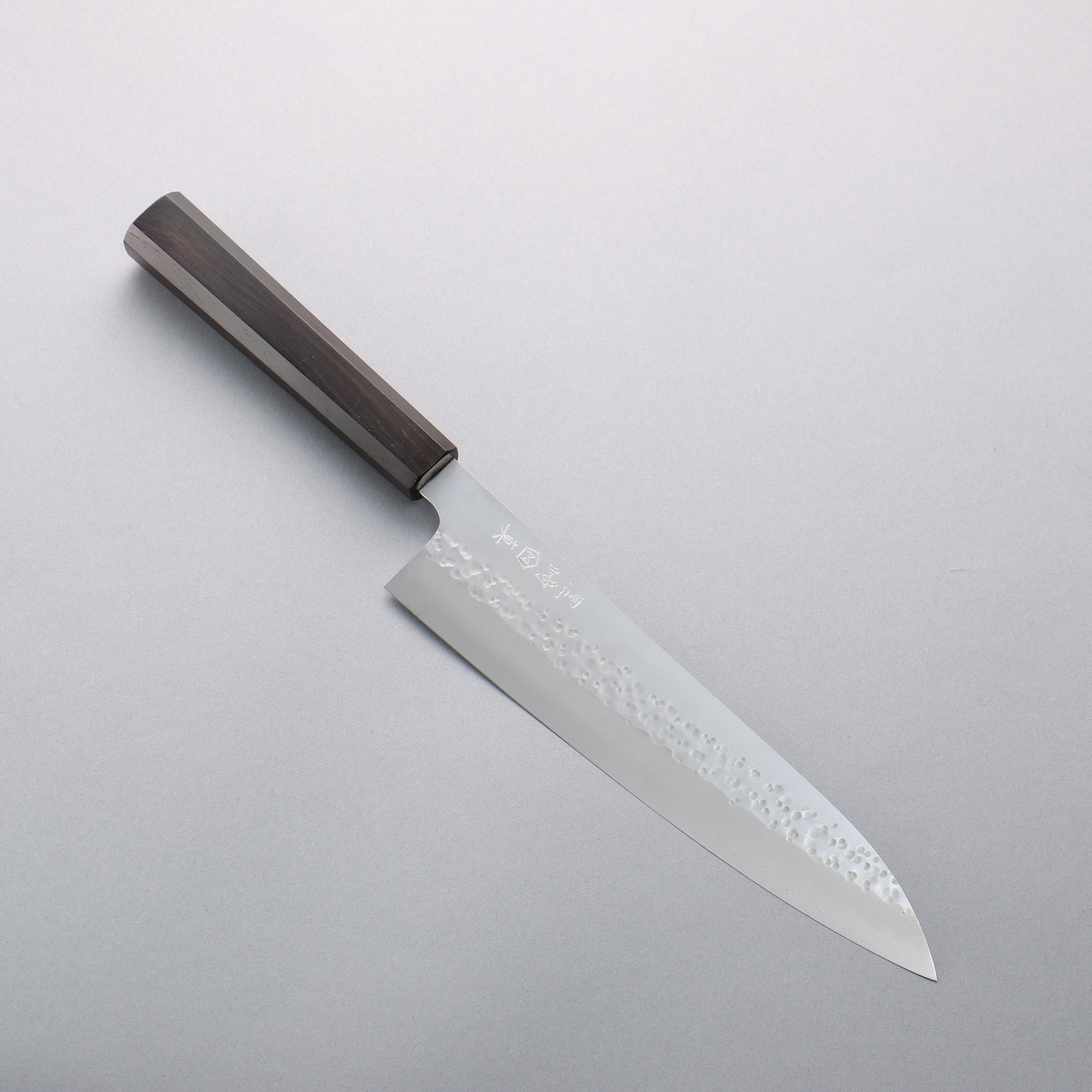 Makoto Kurosaki Coreless Hammered (Halfway) Gyuto 210mm Ebony Wood Handle VG2/VG10 - Seisuke Knife