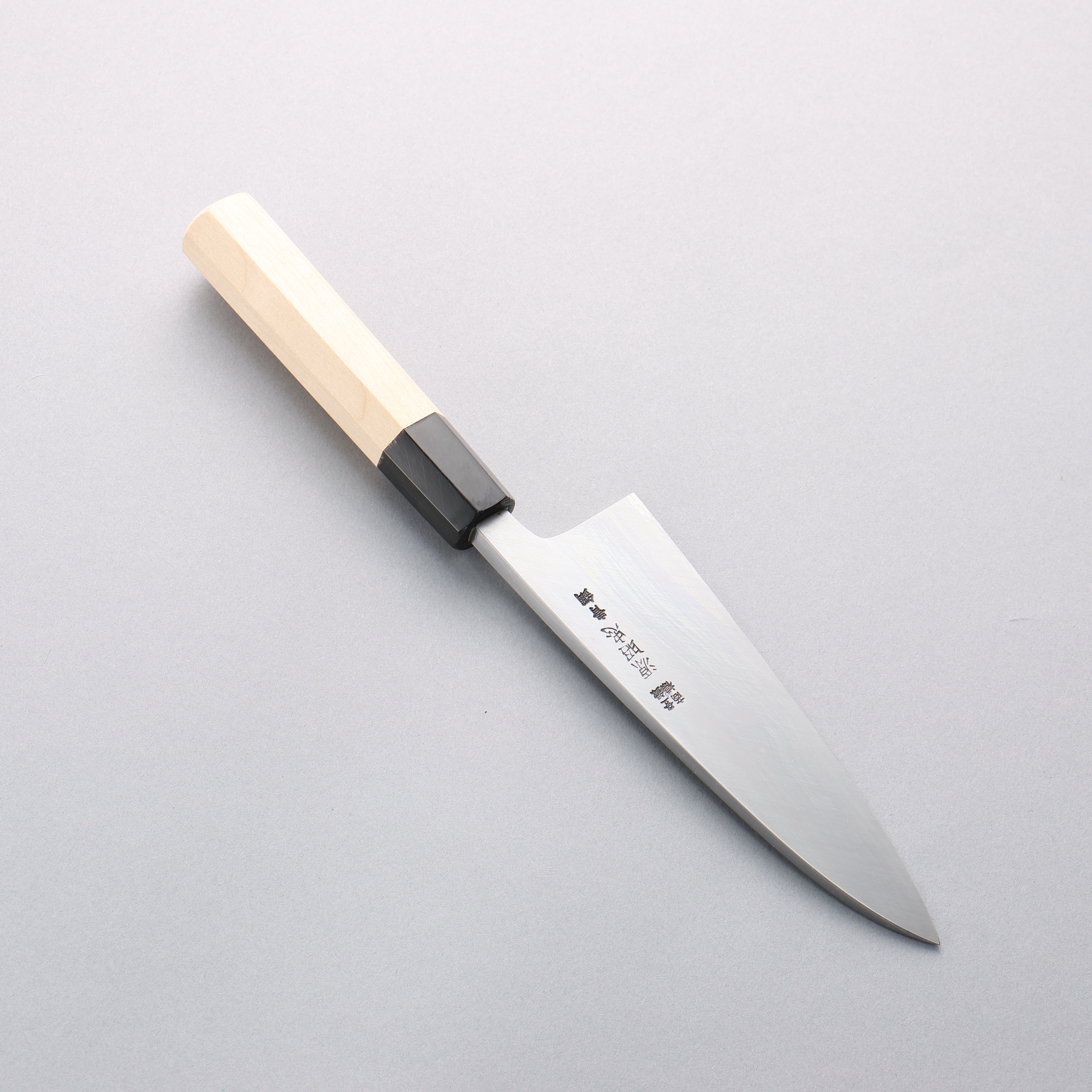 Minamoto Akitada Blue Steel No.2 Aideba 150mm Magnolia (Ferrule: Water Buffalo Horn) Handle - Seisuke Knife