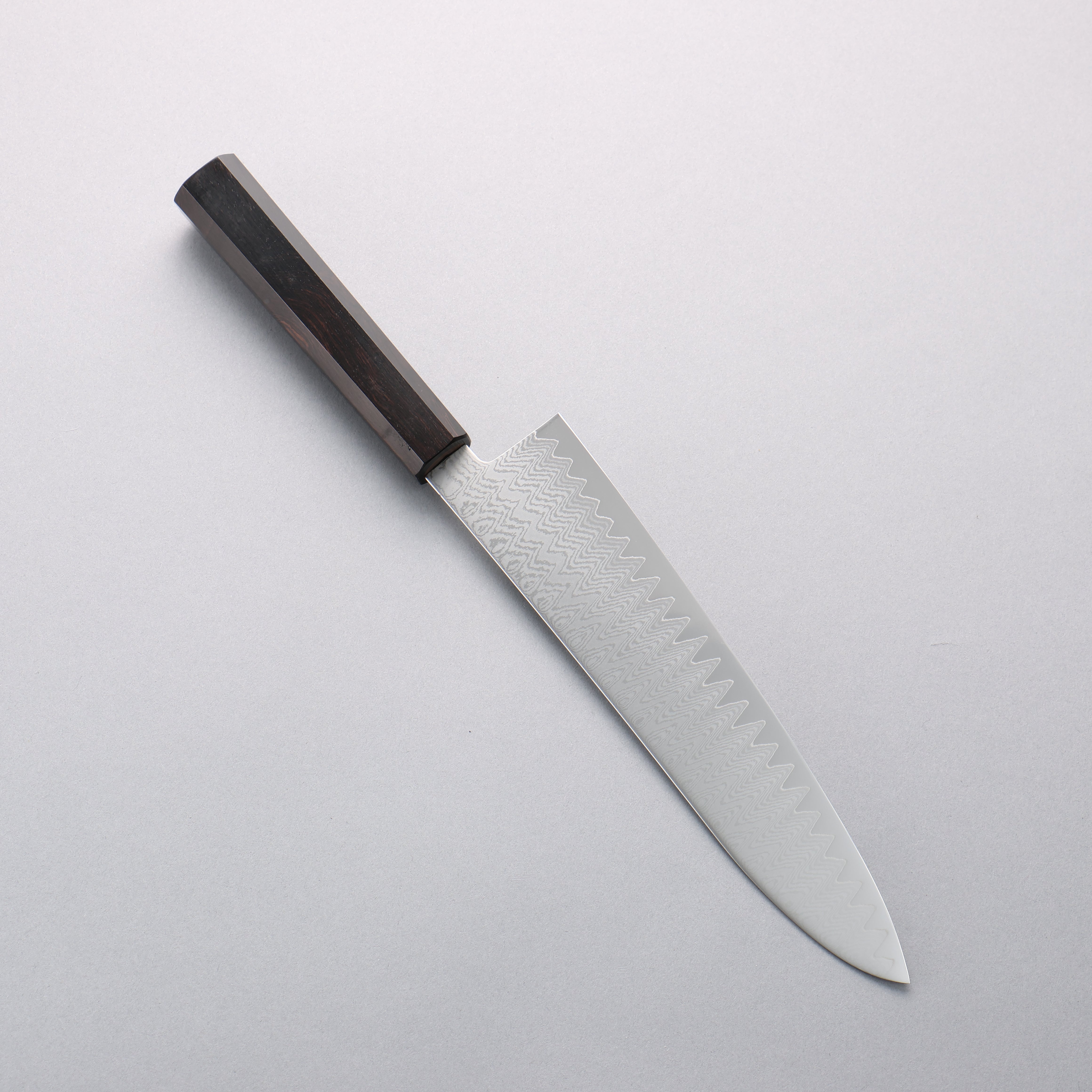 Kanjyo VG10 Damascus Gyuto 210mm Ebony Wood Handle - Seisuke Knife