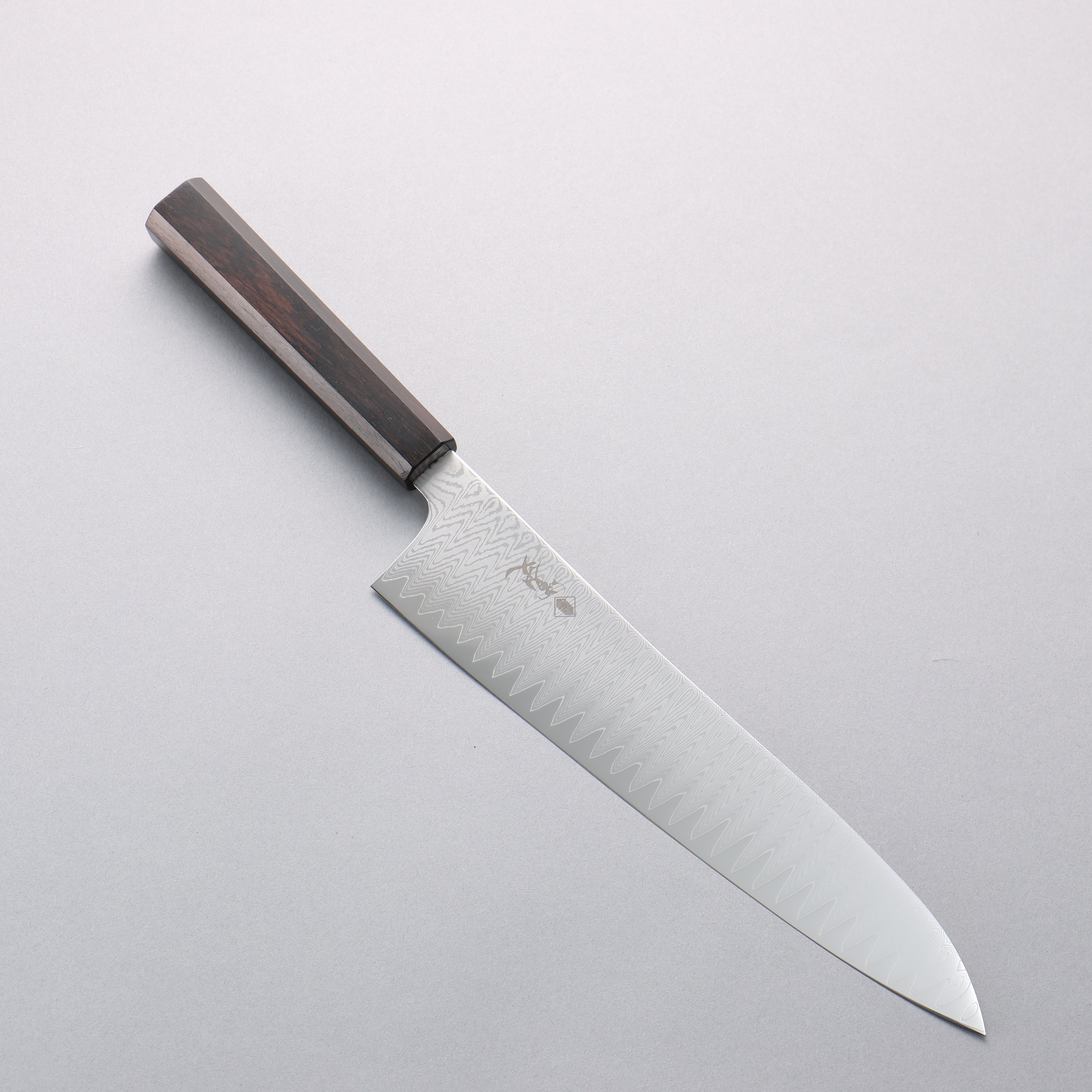 Kanjyo VG10 Damascus Gyuto 240mm Ebony Wood Handle - Seisuke Knife