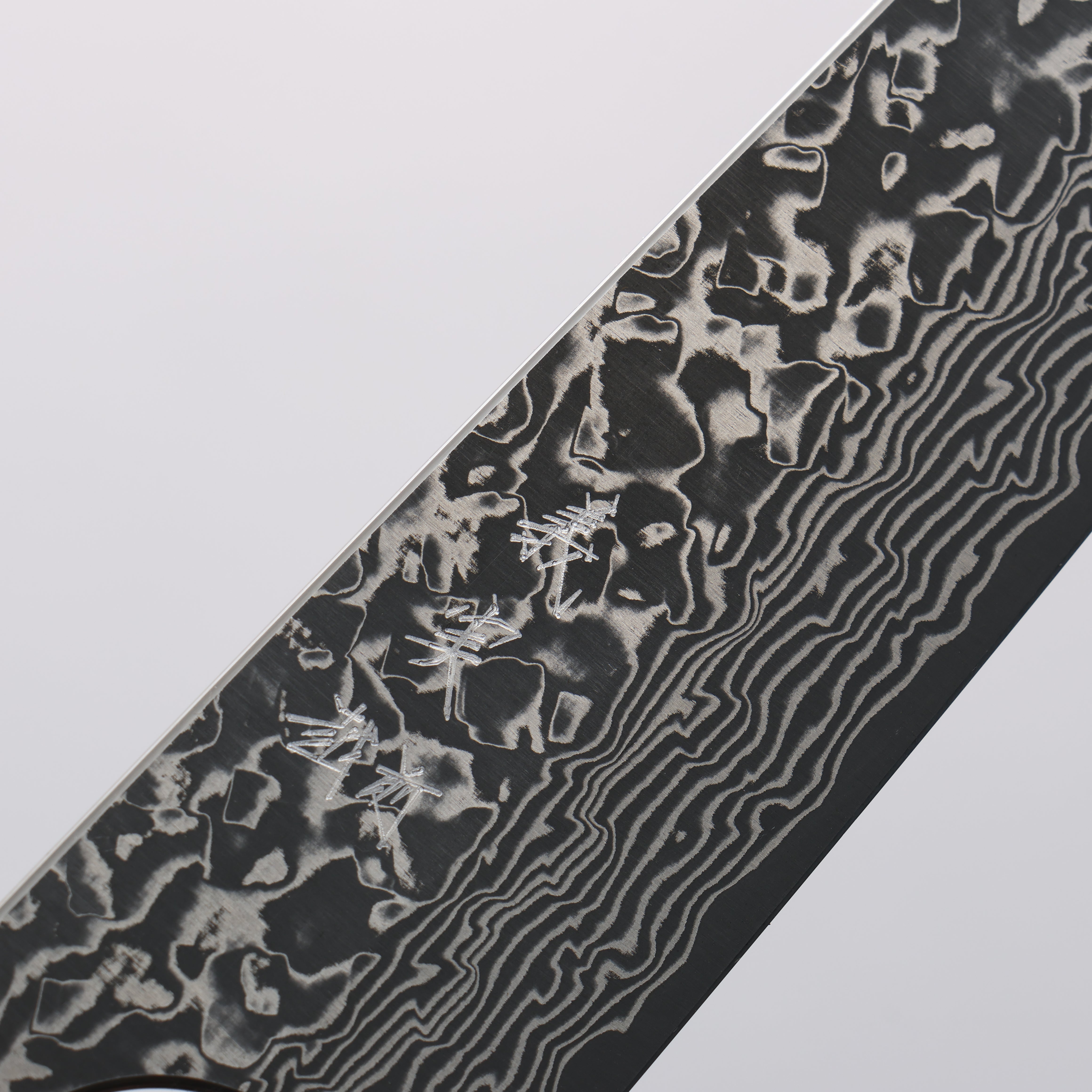 Yoshimi Kato SG2 Black Damascus Small Bunka 130mm Padoauk(Turquoise Ring) Handle - Seisuke Knife