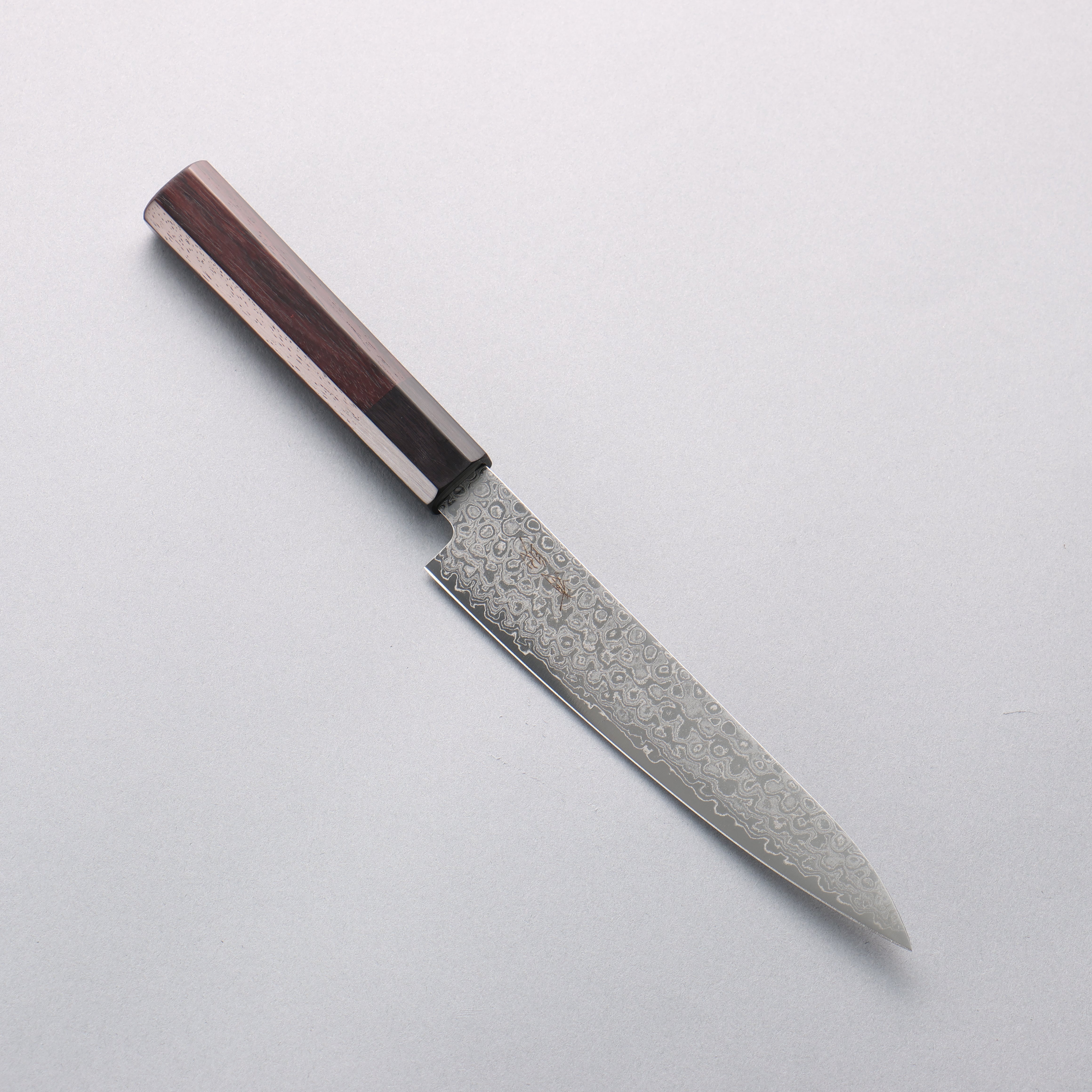 Seisuke AUS10 Damascus Migaki Petty-Utility 150mm Shitan Handle - Seisuke Knife