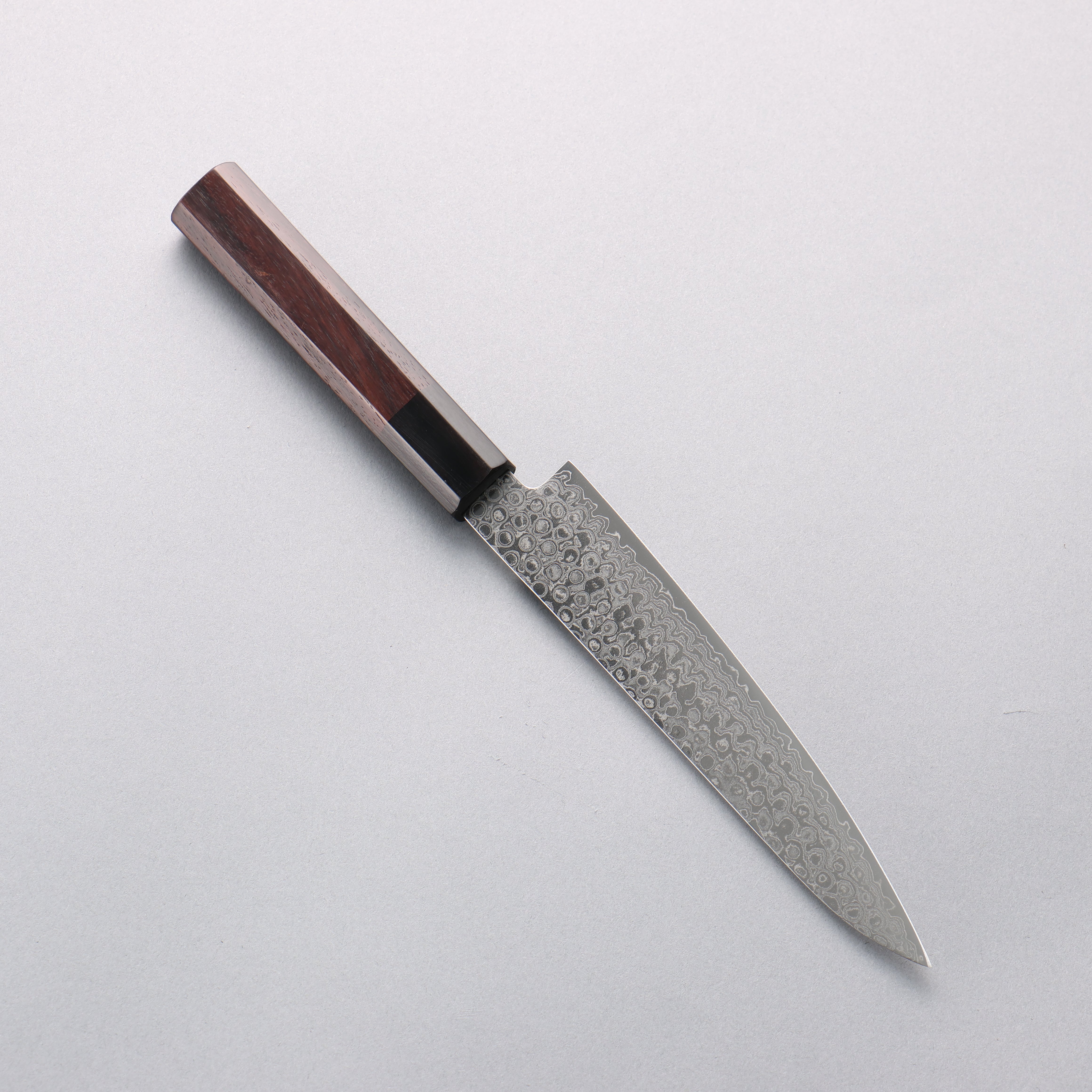 Seisuke AUS10 Damascus Migaki Petty-Utility 150mm Shitan Handle - Seisuke Knife