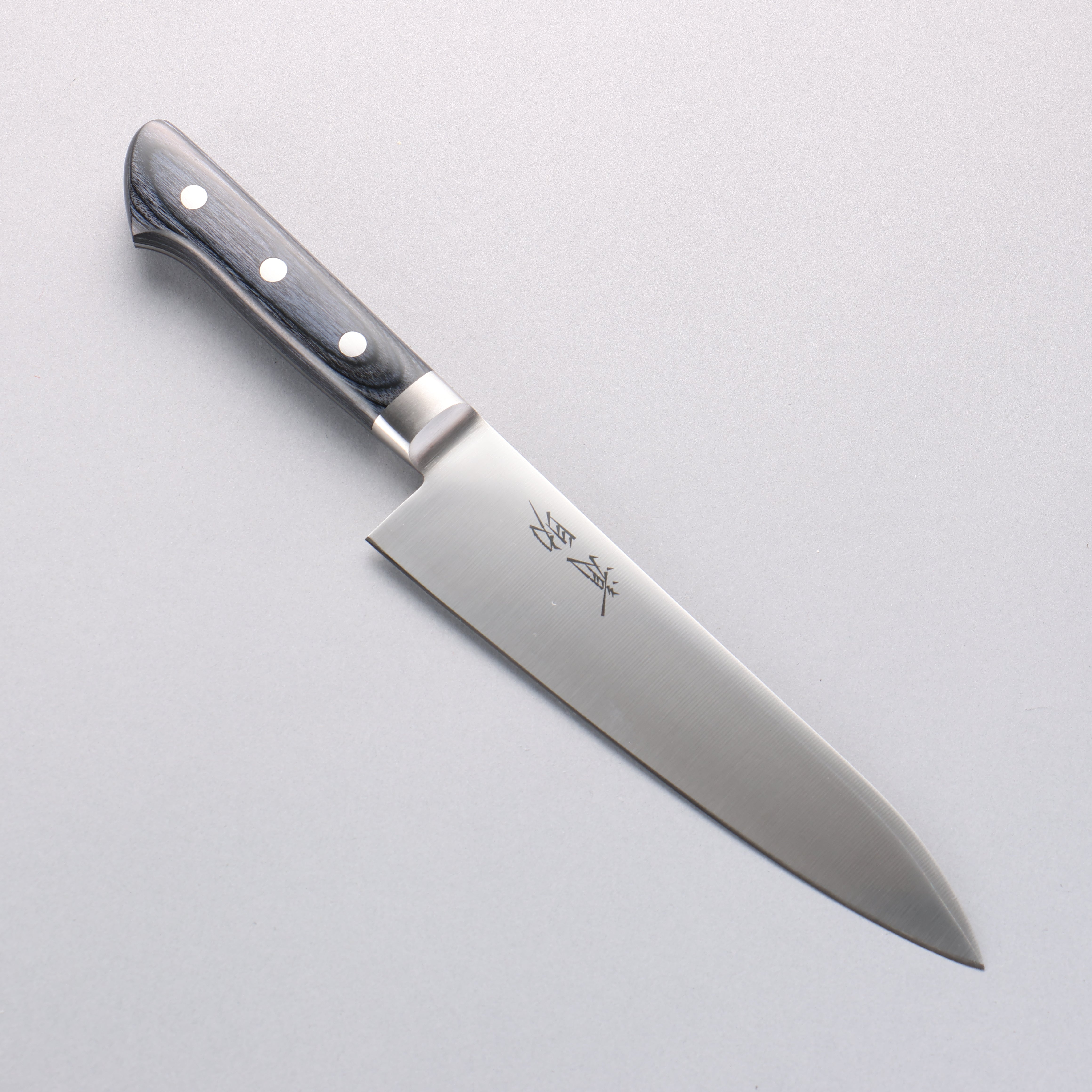 Seisuke Seiten Molybdenum Gyuto 180mm Navy blue Pakka wood Handle - Seisuke Knife