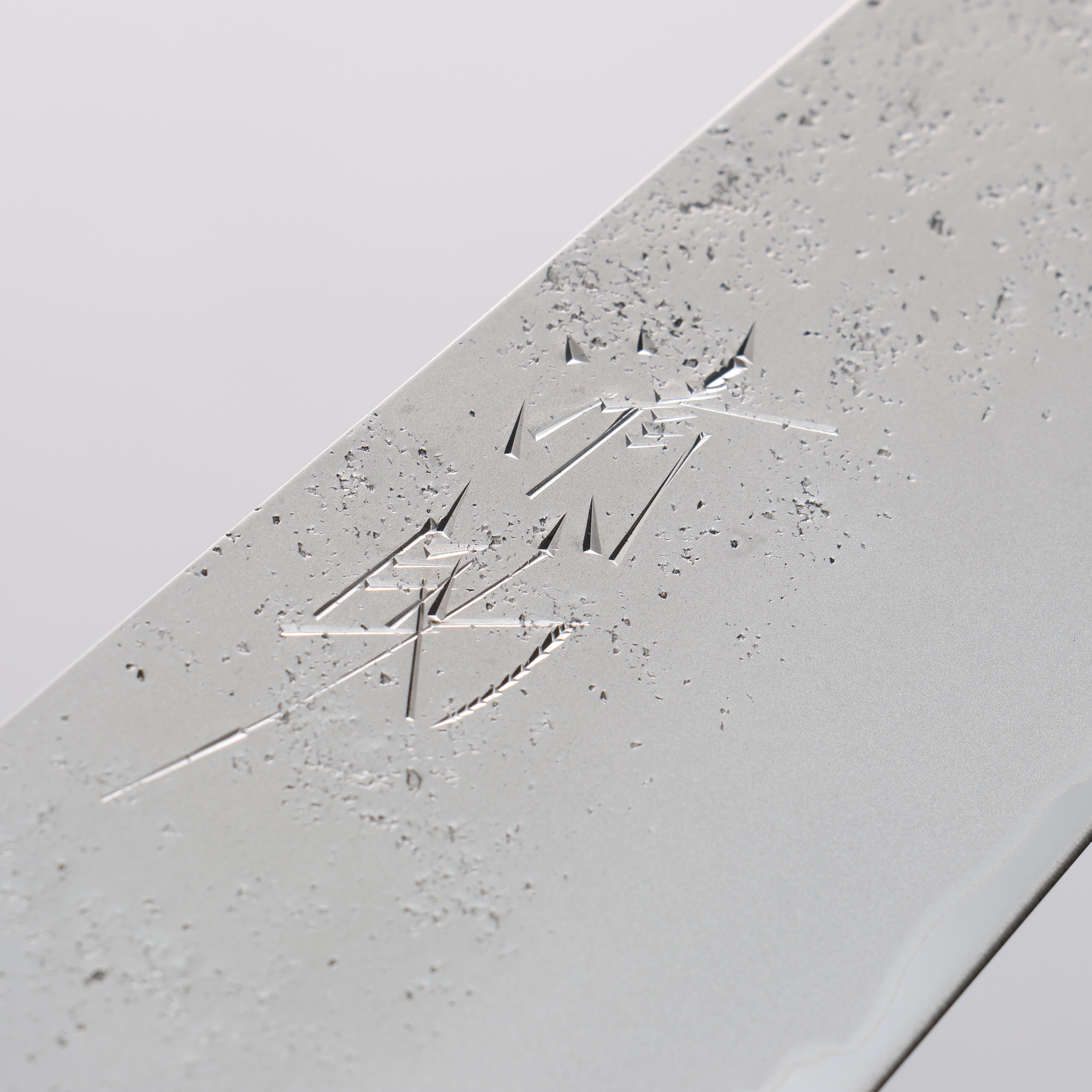 Seisuke Blue Steel No.2 Nashiji Kiritsuke Santoku 195mm Navy blue Pakka wood Handle - Seisuke Knife