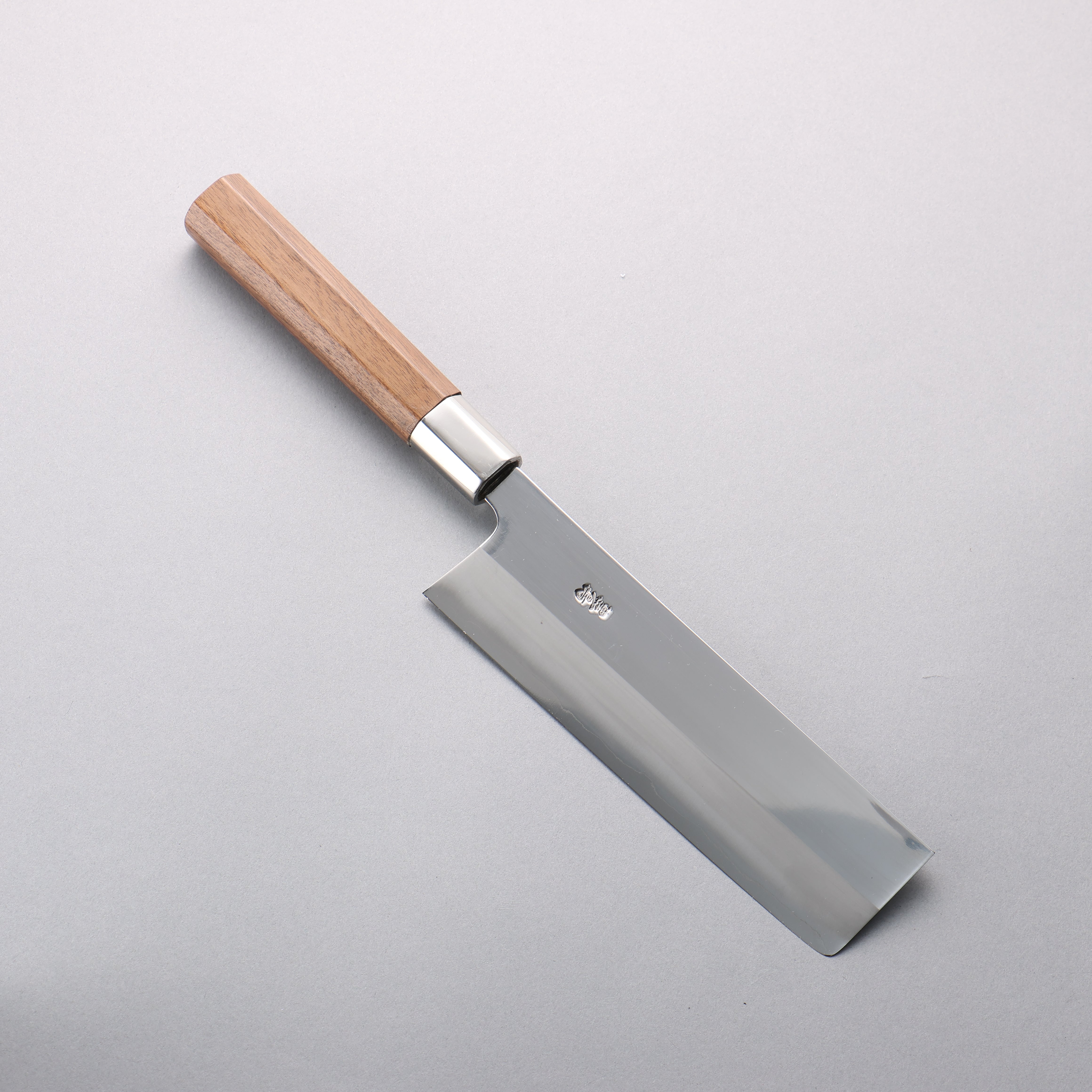 Kurotori Silver Steel No.3 Migaki Finished Nakiri 170mm Walnut Handle - Seisuke Knife