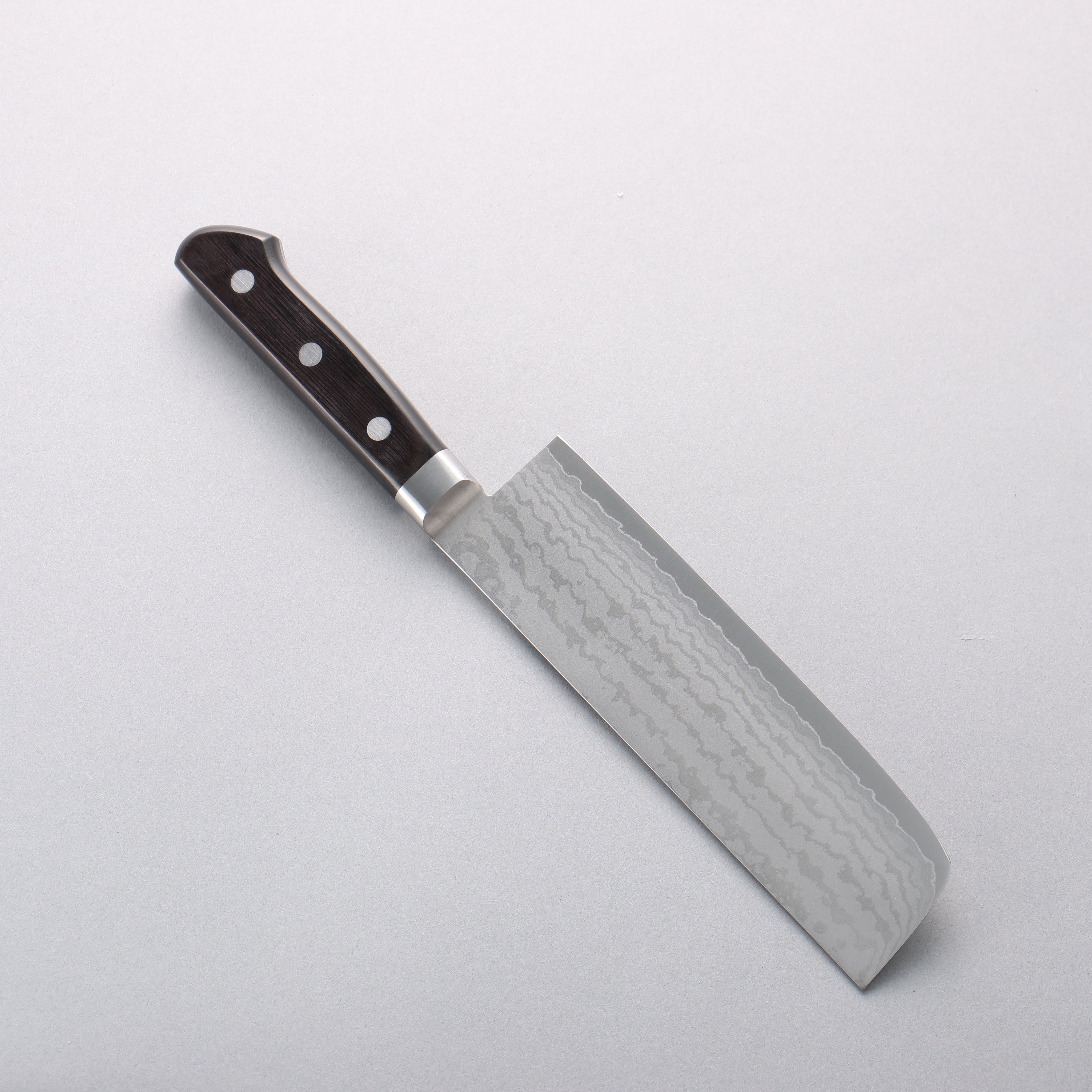 Seisuke VG10 Damascus Nakiri 165mm Black Pakka wood Handle - Seisuke Knife