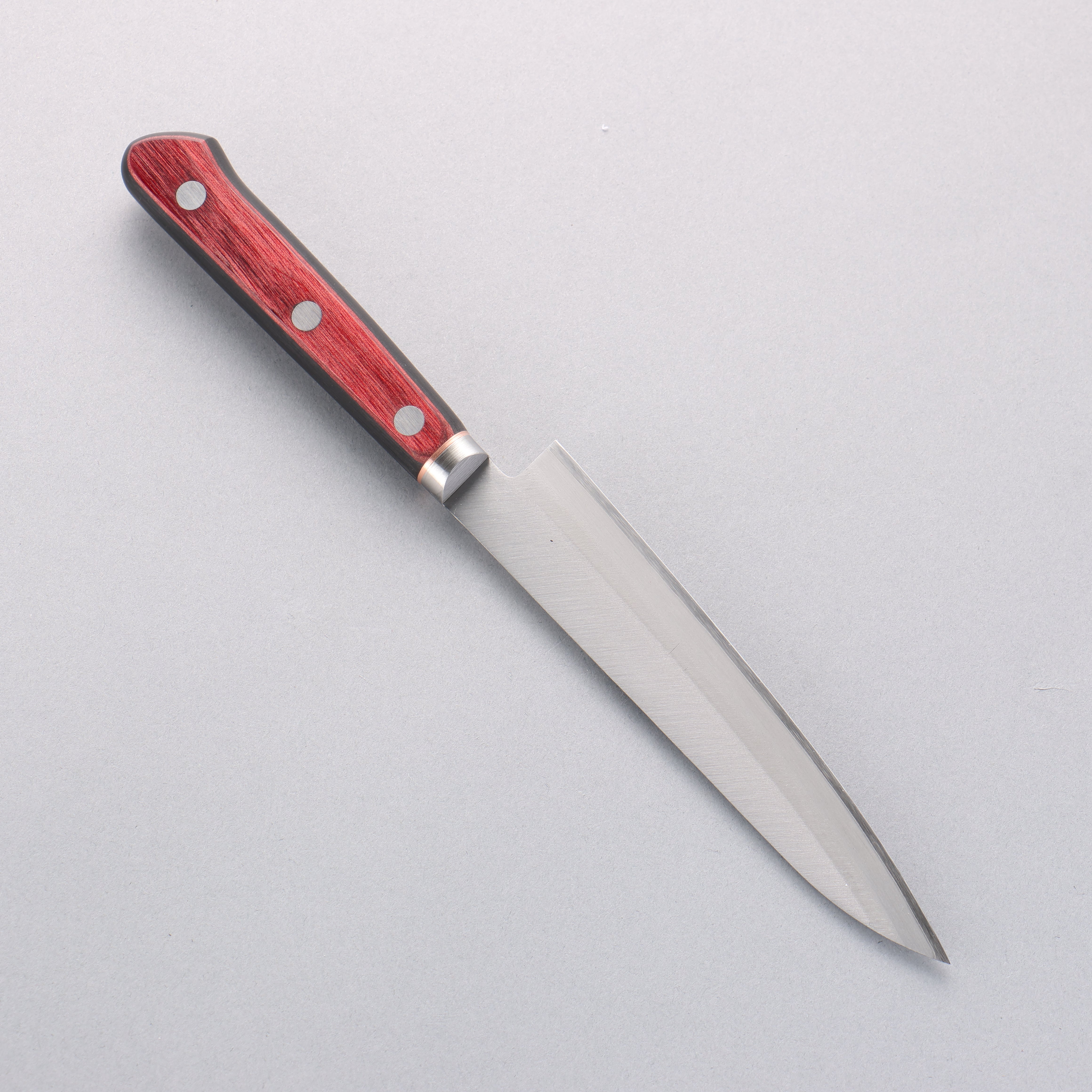 Seisuke Blue Super Migaki Petty-Utility 145mm Red & Black Pakkawood Handle - Seisuke Knife