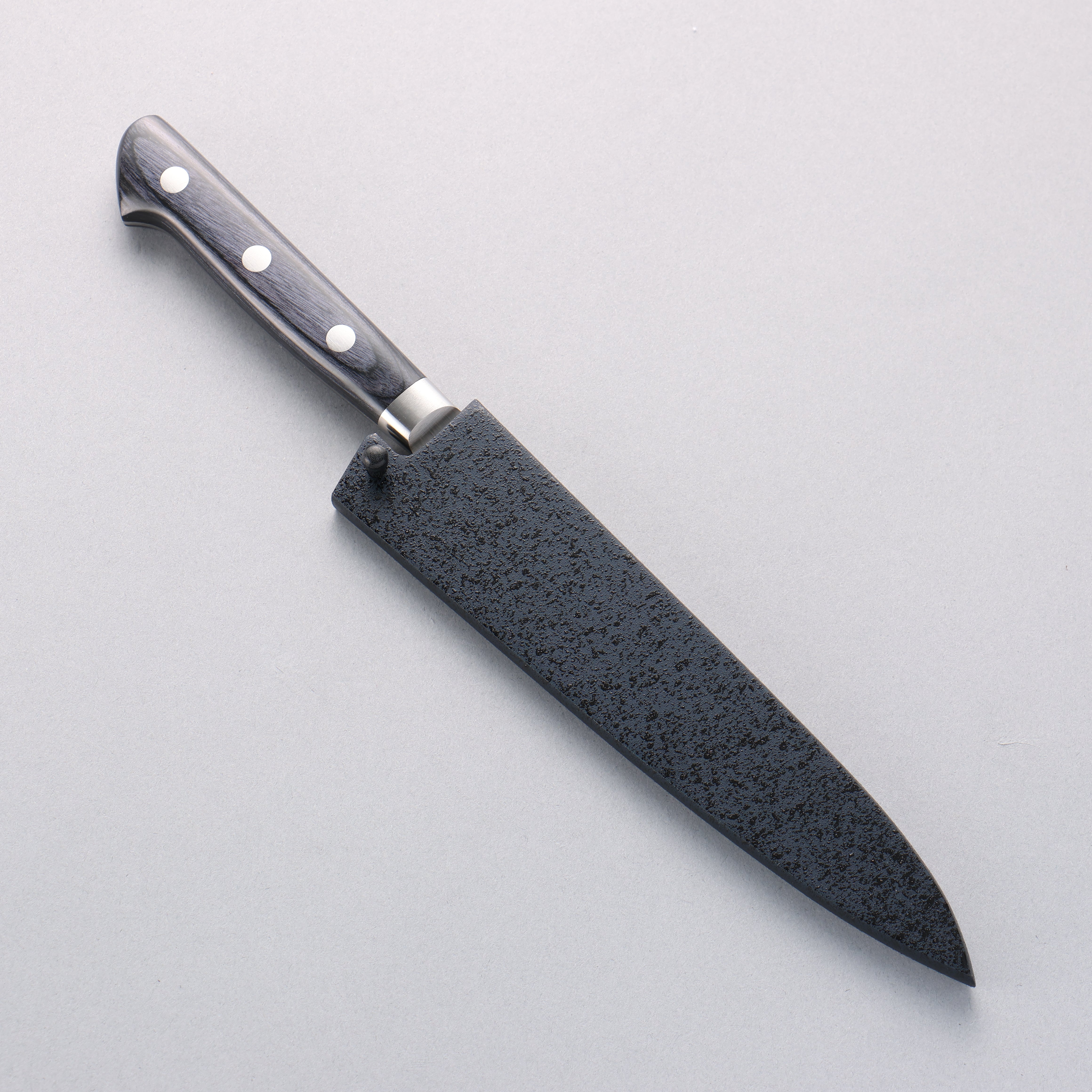 Seisuke Seiten Molybdenum Petty-Utility 150mm Navy Blue Pakkawood Handle with Sheath - Seisuke Knife