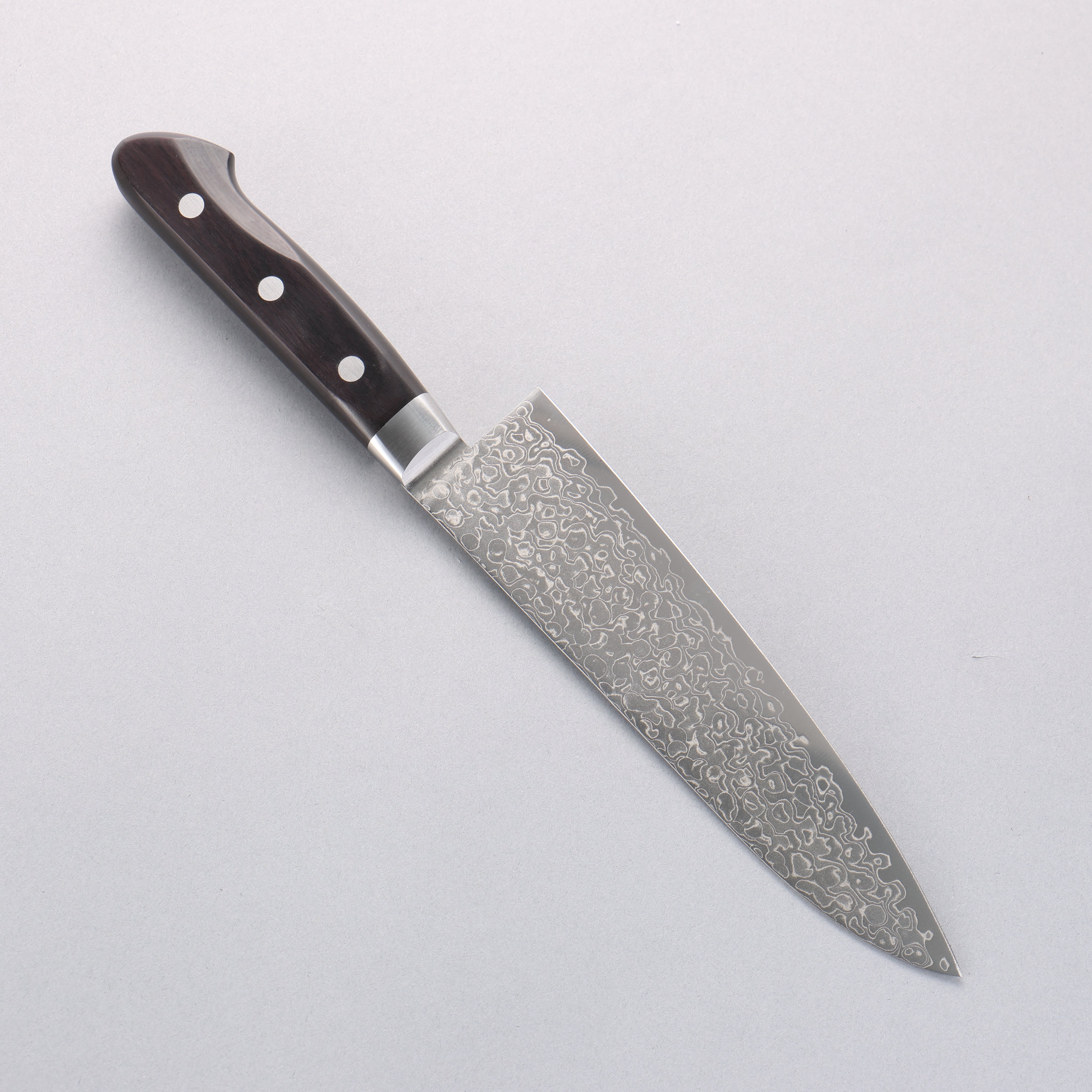 Seisuke AUS10 45 Layer Damascus Gyuto 180mm Black Pakkawood Handle - Seisuke Knife