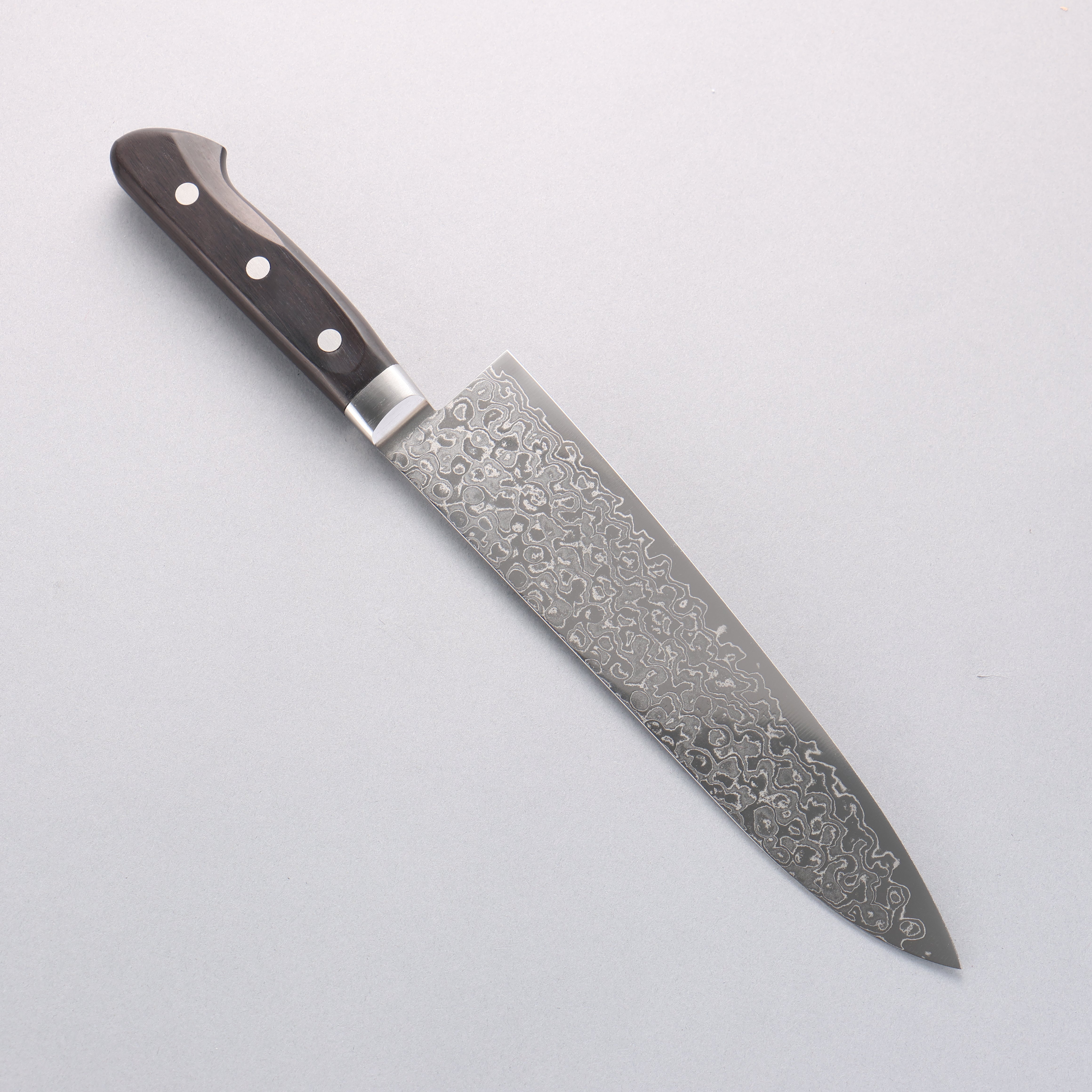 Seisuke AUS10 45 Layer Damascus Gyuto 210mm Black Pakkawood Handle - Seisuke Knife