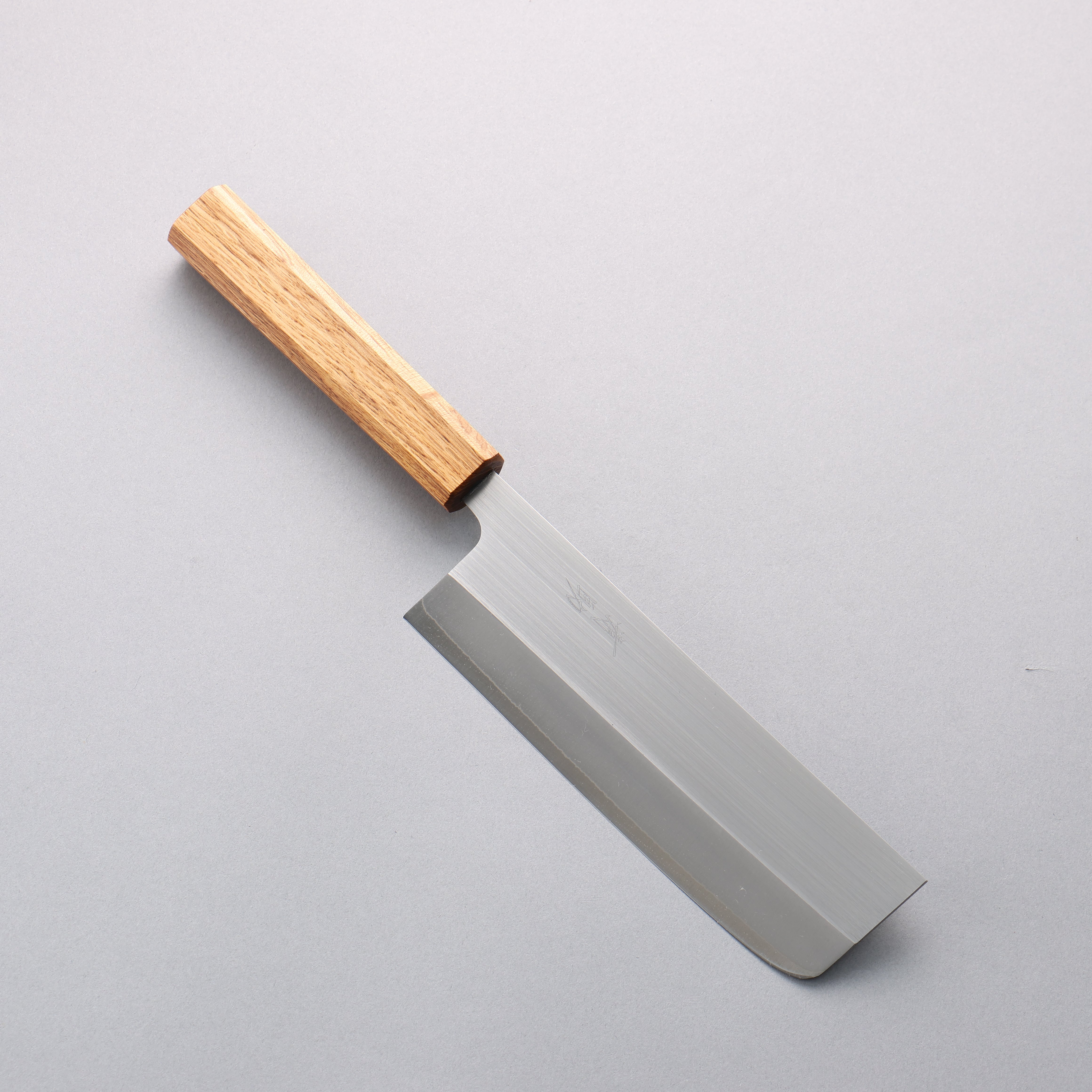 Seisuke SRS13 Vertical Finish Nakiri 165mm Oak Handle - Seisuke Knife