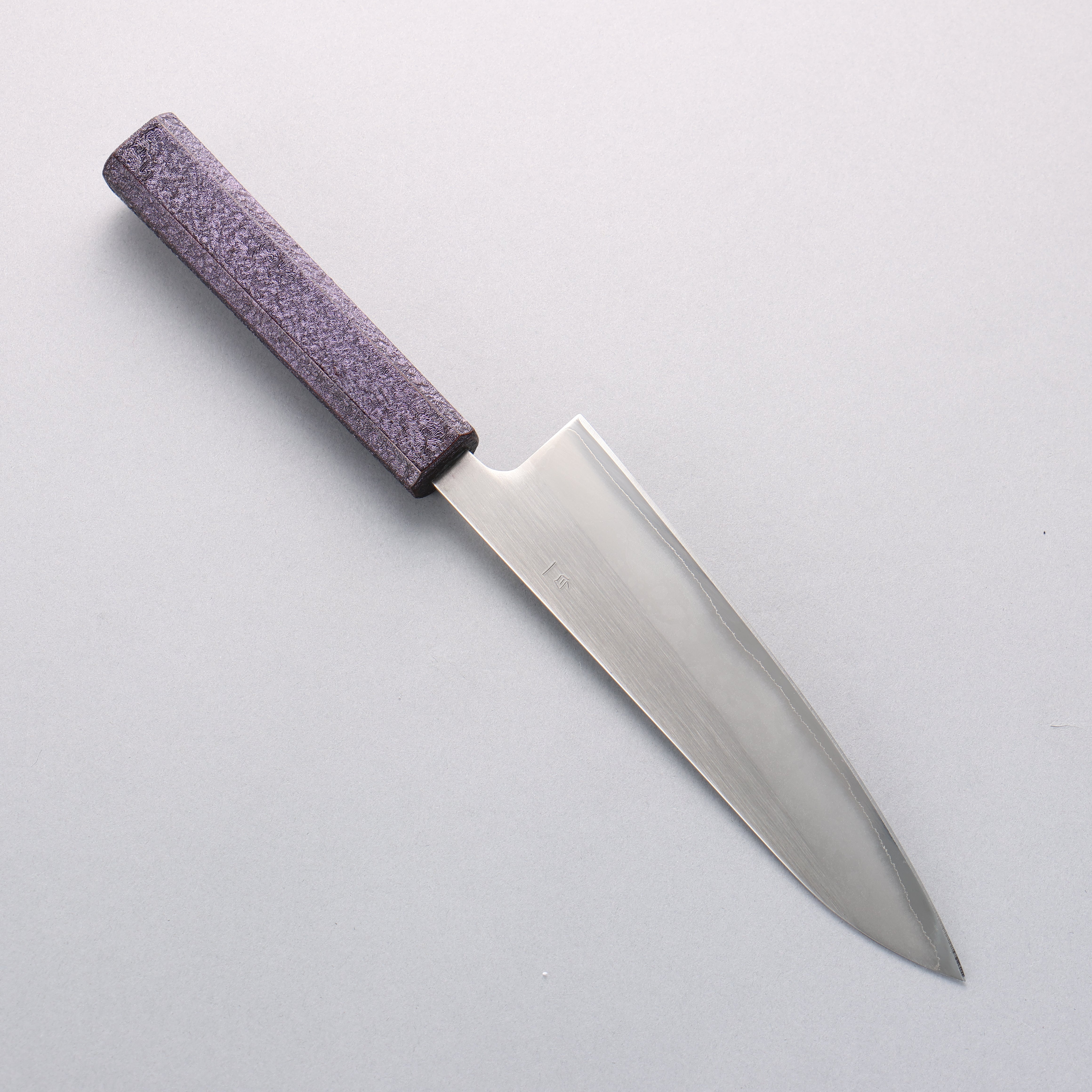 Seisuke White Steel No.1 Migaki Gyuto 180mm Purple Lacquered Oak Handle - Seisuke Knife