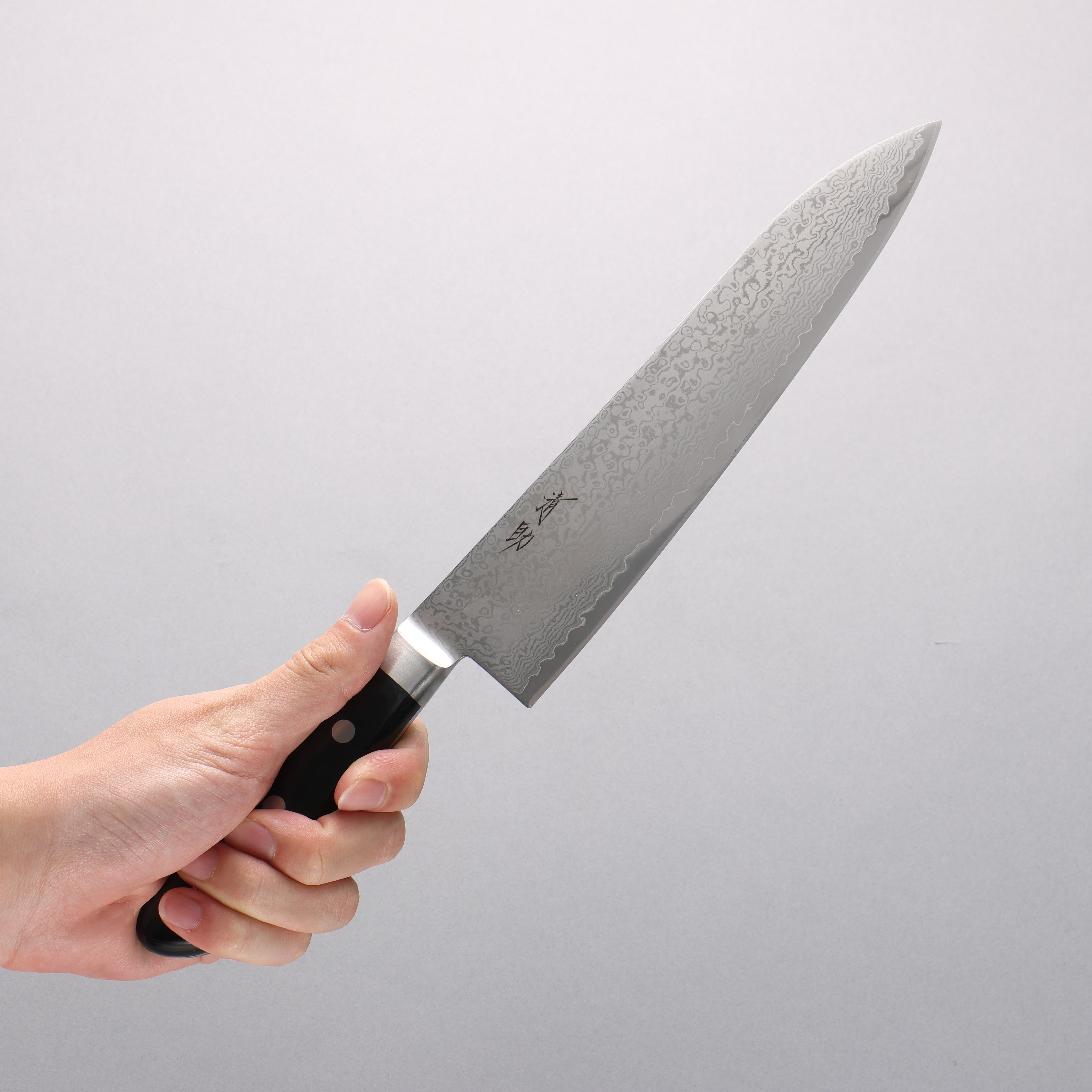 Seisuke VG10 33 Layer Damascus Gyuto 210mm Black Pakka wood Handle - Seisuke Knife