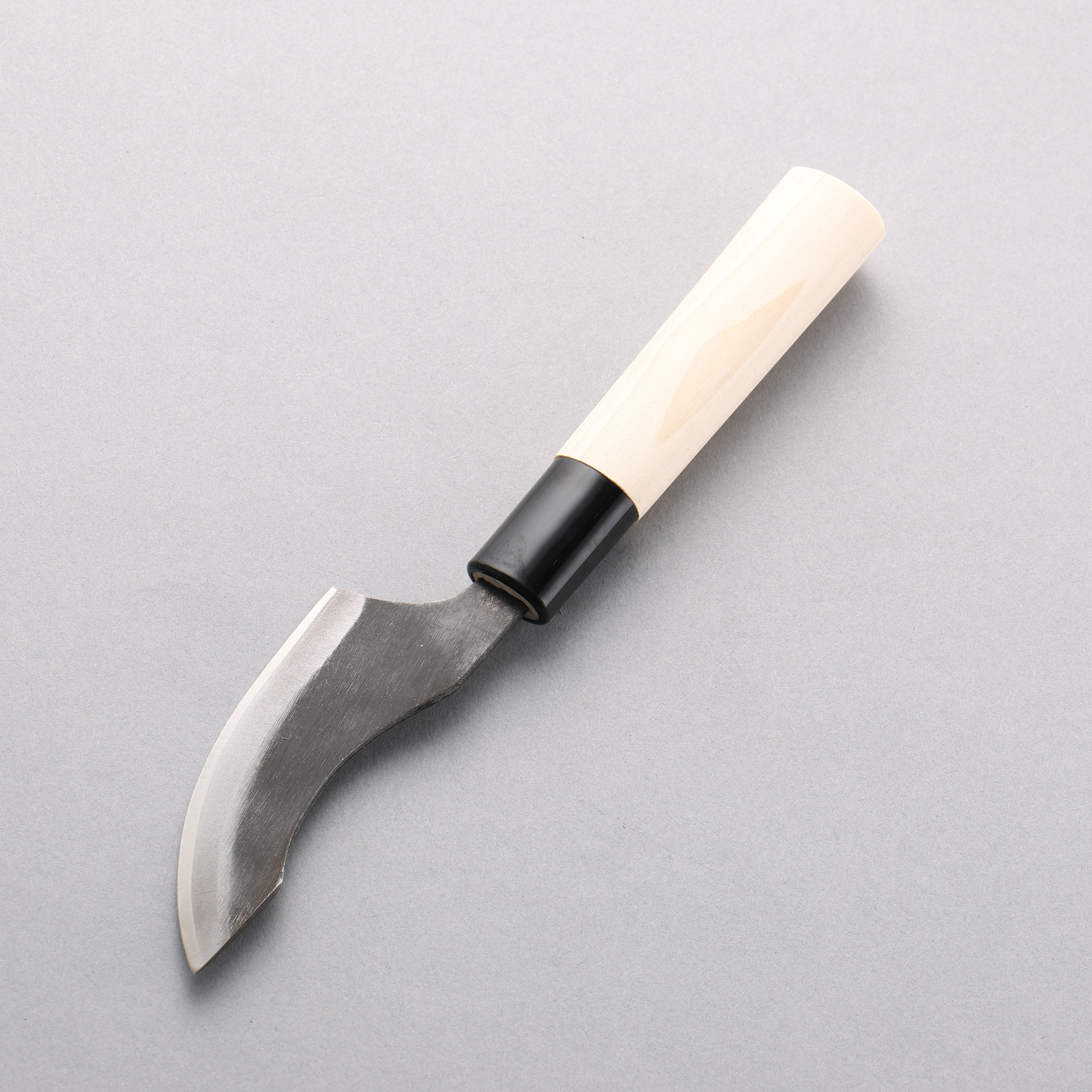 Sakai Takayuki Blue Steel No.2 Black Finished Wild Boar Skinning 80mm Magnolia Handle - Seisuke Knife