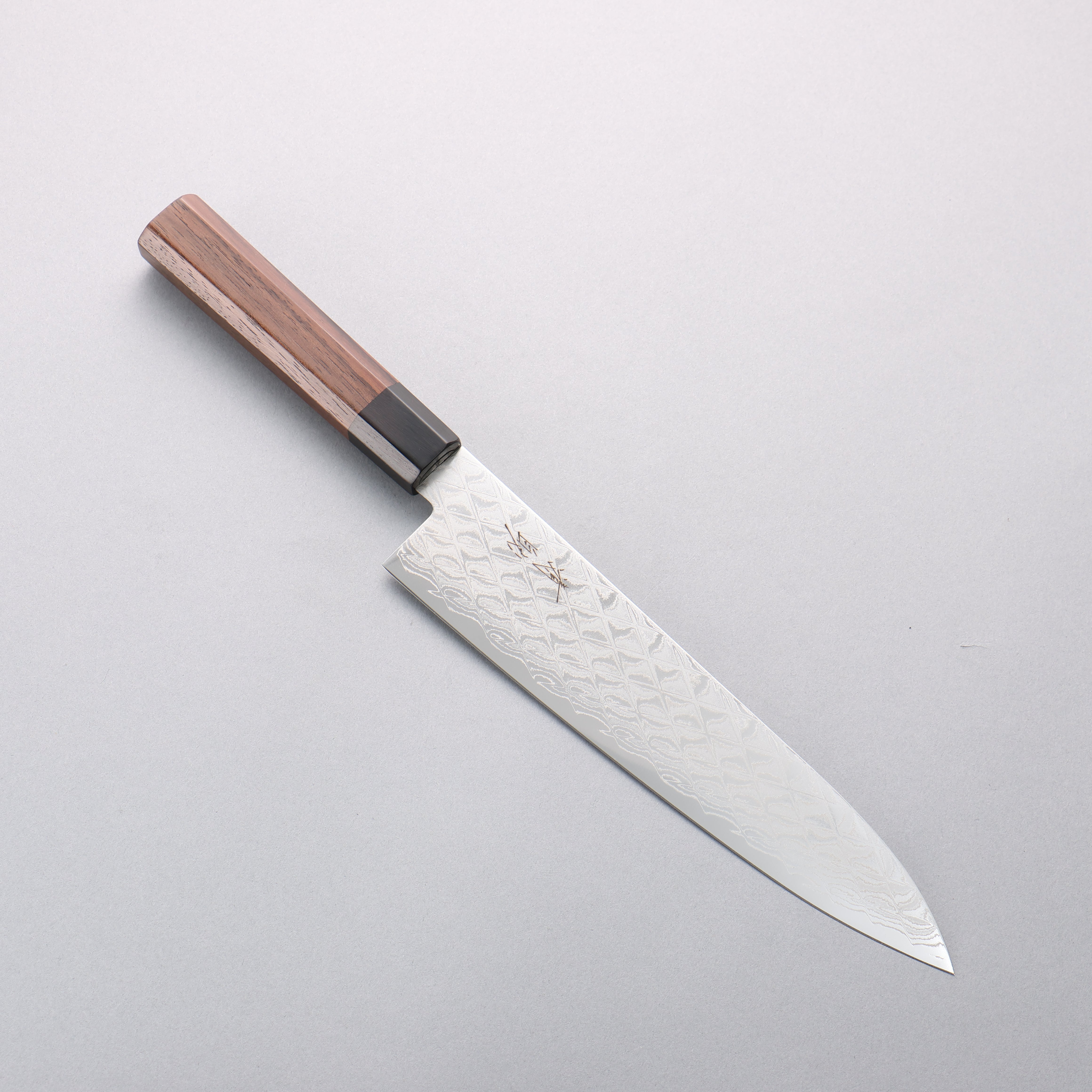 Seisuke AUS10 Mirror Crossed Gyuto 210mm Shitan & Black Pakkawood Handle - Seisuke Knife