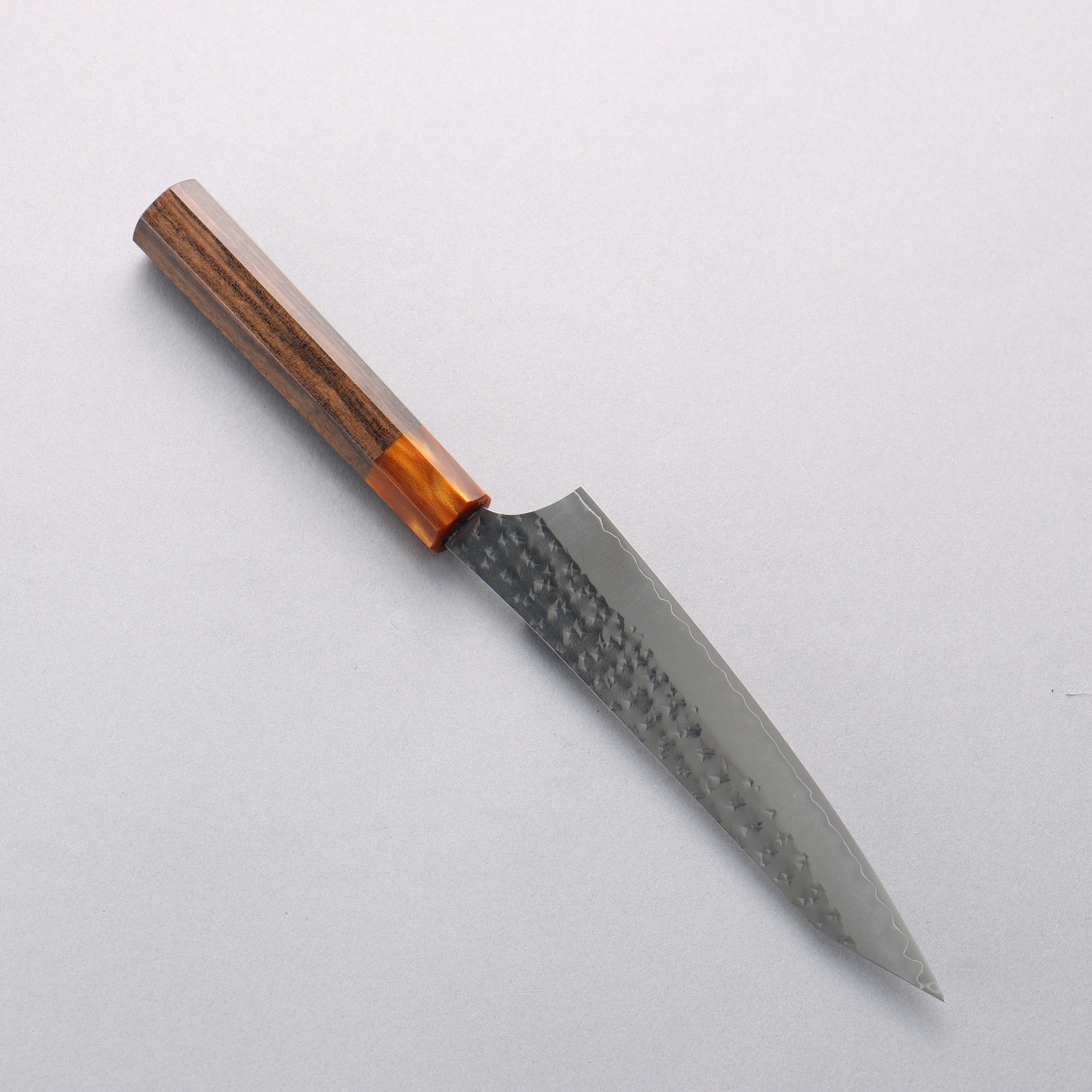 Yu Kurosaki Senko Ei SG2 Hammered Petty-Utility 150mm Sandalwood & Acrylic Handle - Seisuke Knife