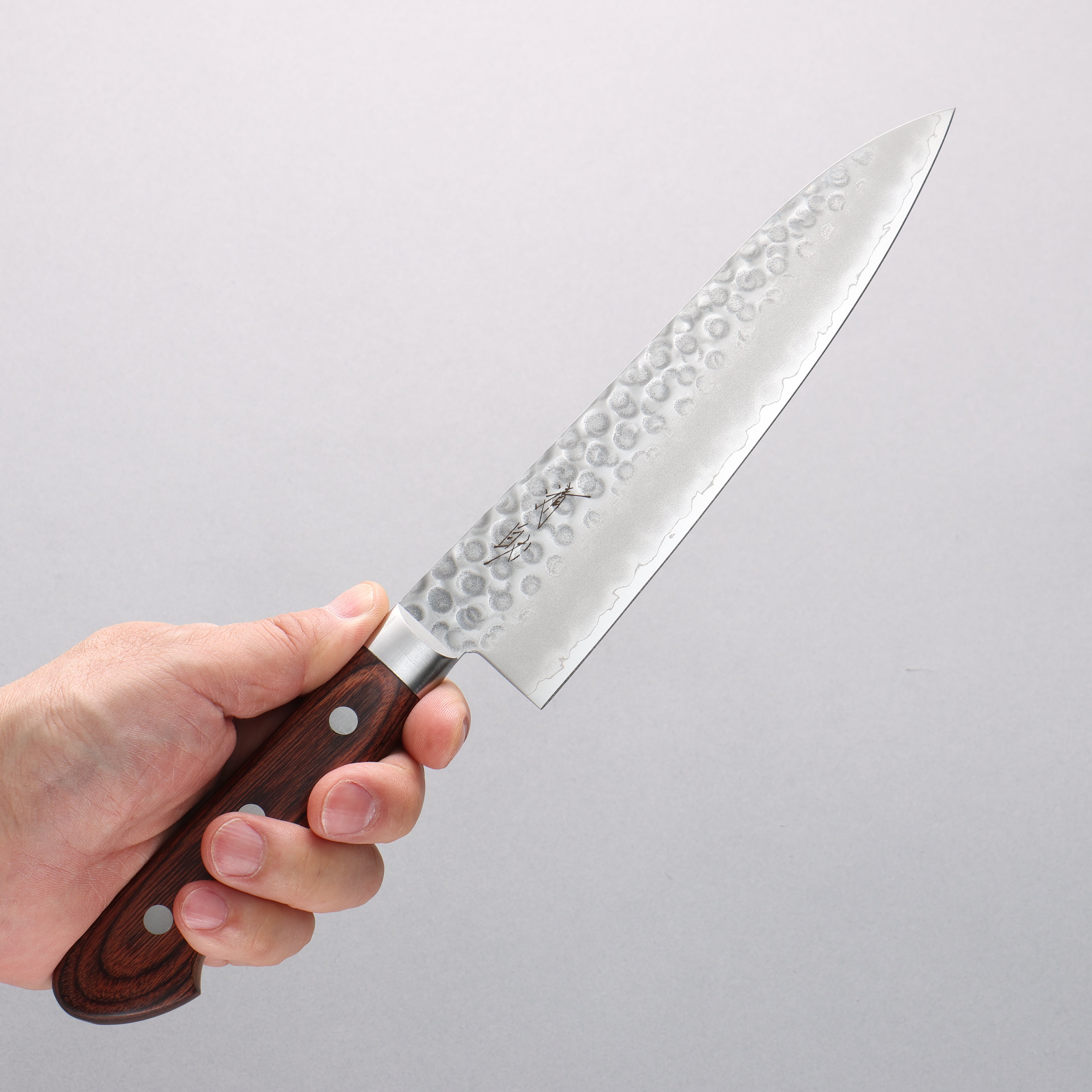 Seisuke VG10 Hammered Gyuto 180mm Mahogany Handle - Seisuke Knife