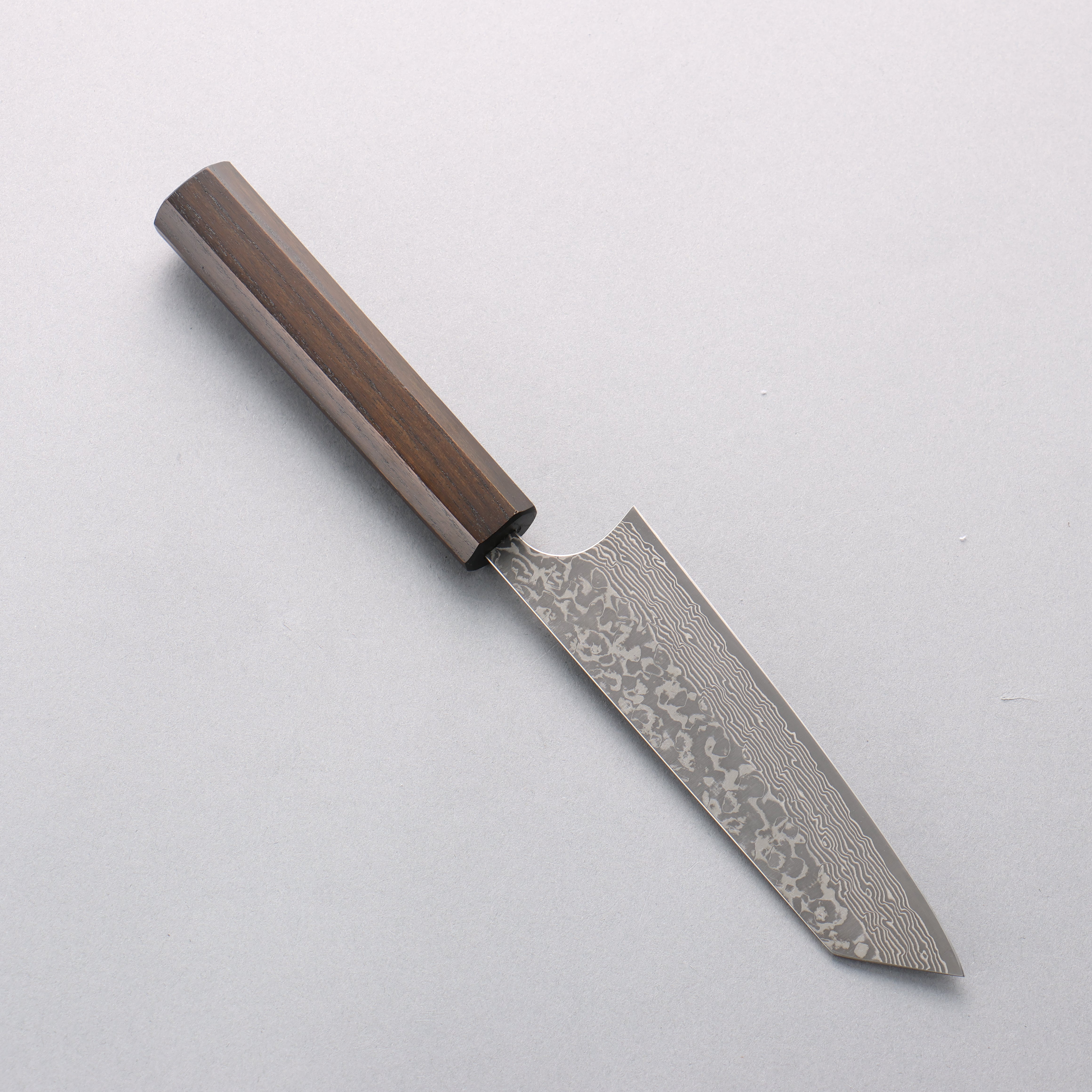 Yoshimi Kato VG10 Black Damascus Small Bunka 130mm Japanese Pagoda Tree (Black Lacquered) Handle - Seisuke Knife