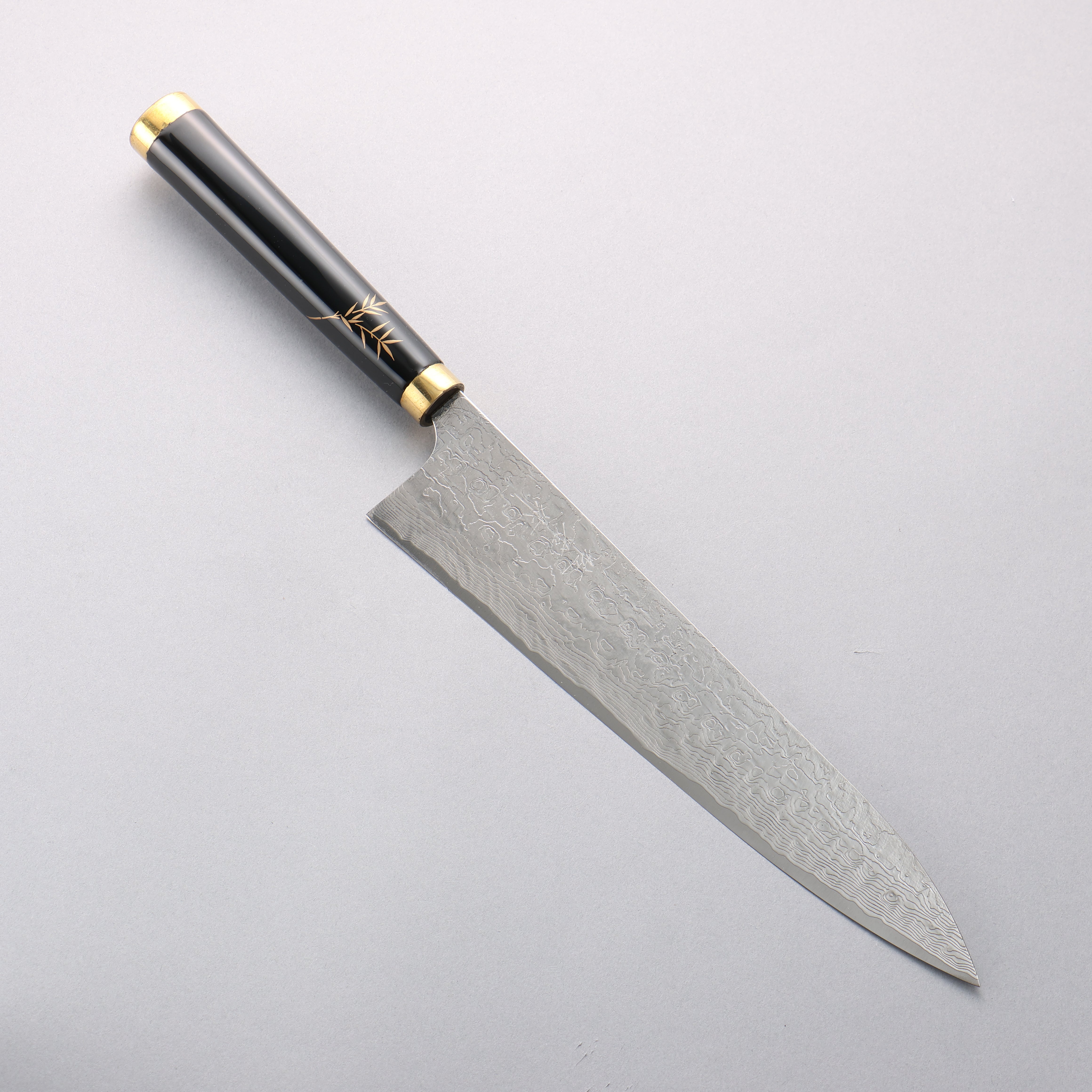 Takeshi Saji Maki-e Art Tiger SG2 Diamond Finish Gyuto 240mm Wood(Lacquered) Handle with Sheath - Seisuke Knife