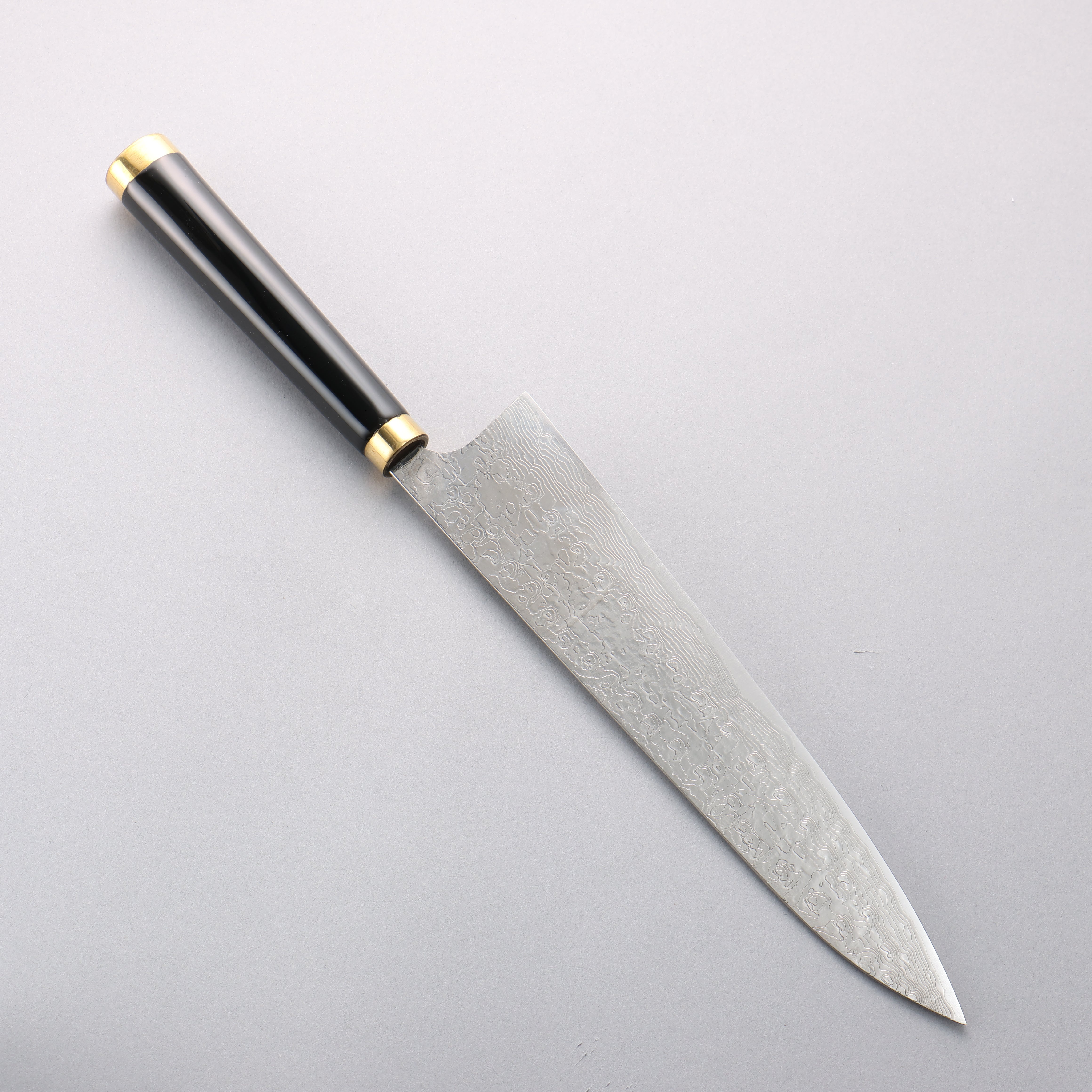 Takeshi Saji Maki-e Art Tiger SG2 Diamond Finish Gyuto 240mm Wood(Lacquered) Handle with Sheath - Seisuke Knife