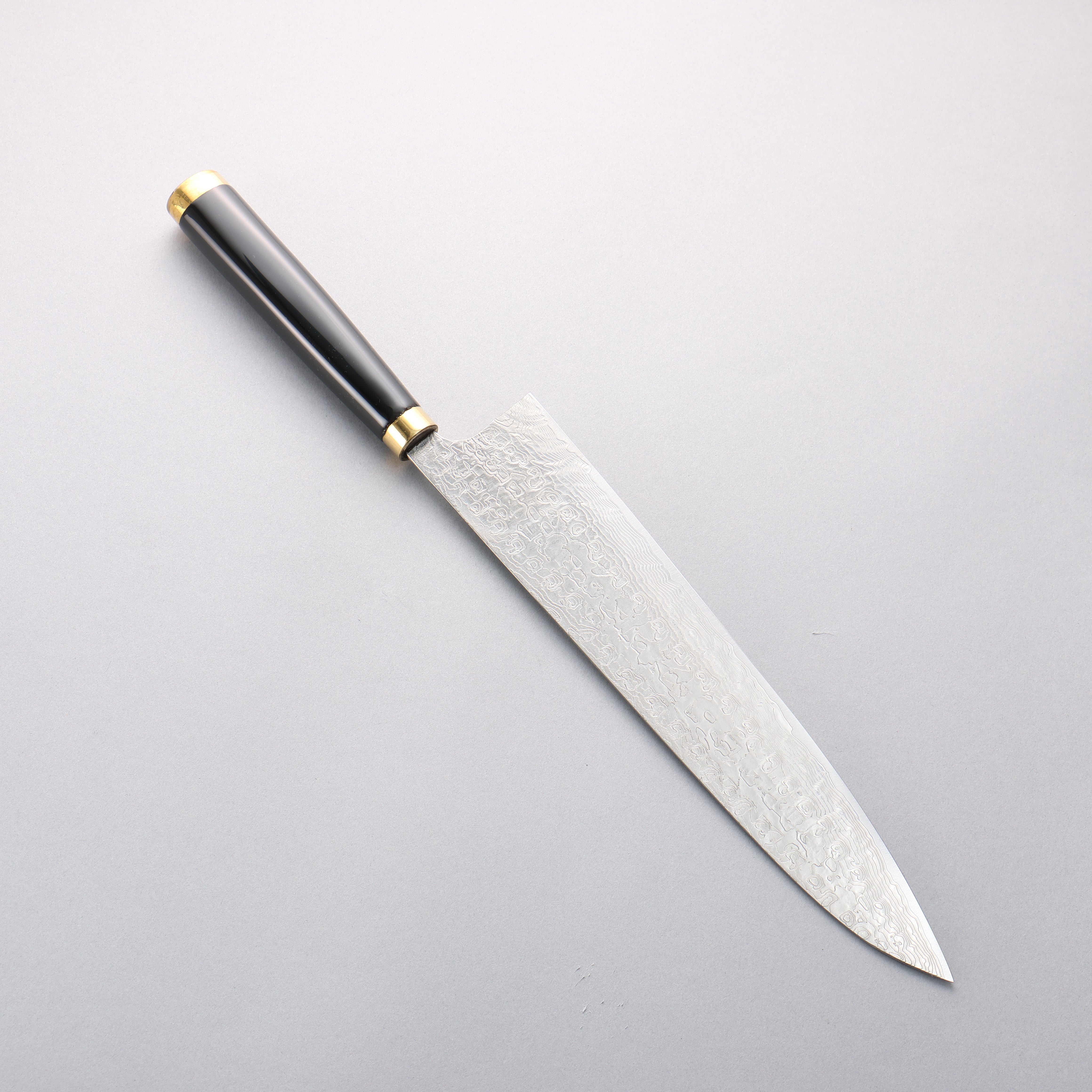 Takeshi Saji Maki-e Art Peacock SG2 Diamond Finish Gyuto 270mm Wood(Lacquered) Handle with Sheath - Seisuke Knife