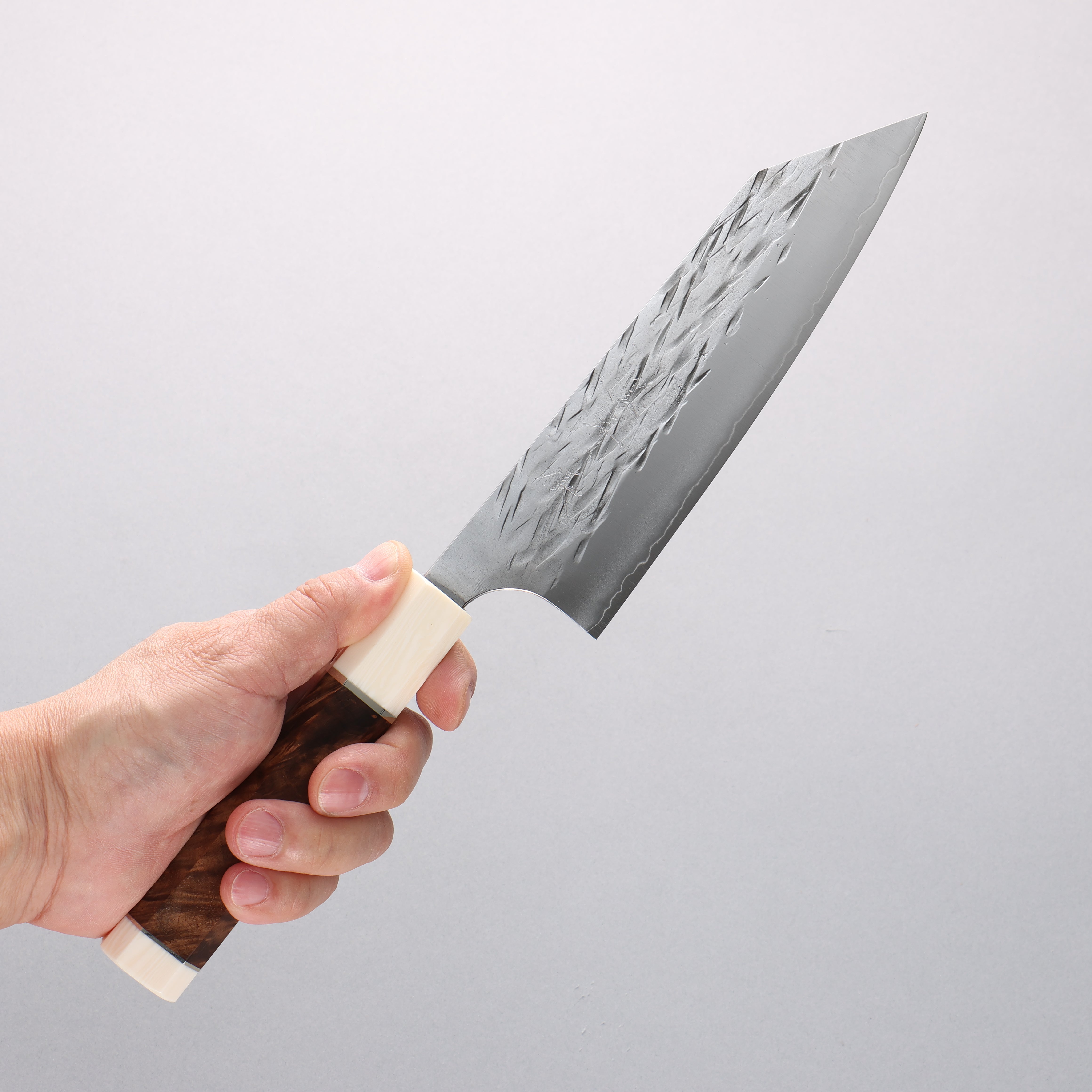 Yu Kurosaki Juhyo Cobalt Special Steel Hammered Bunka 170mm Chinese Quince & White Resin Handle - Seisuke Knife
