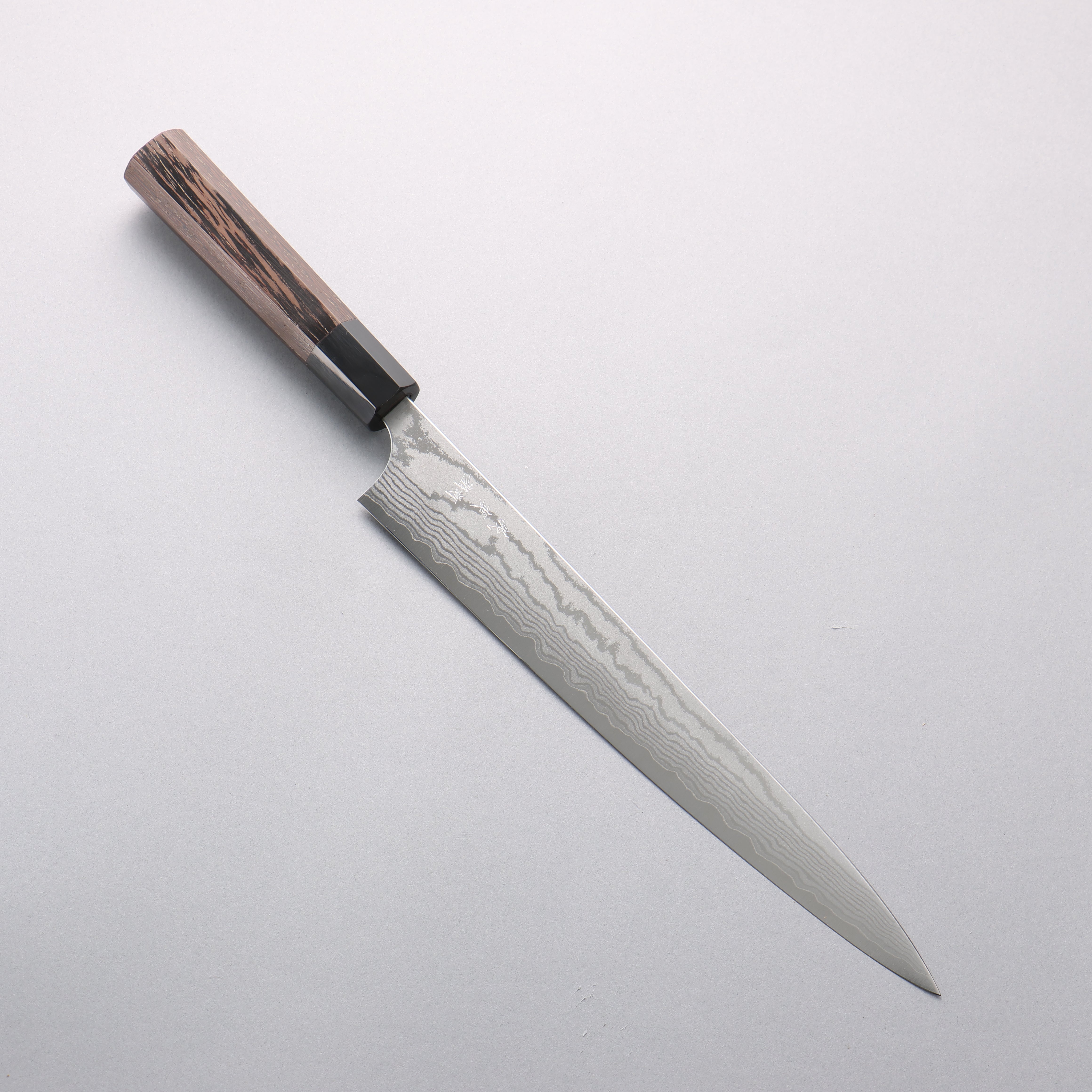 Yoshimi Kato VG10 Damascus Migaki Finished Sujihiki 270mm Wenge Handle - Seisuke Knife