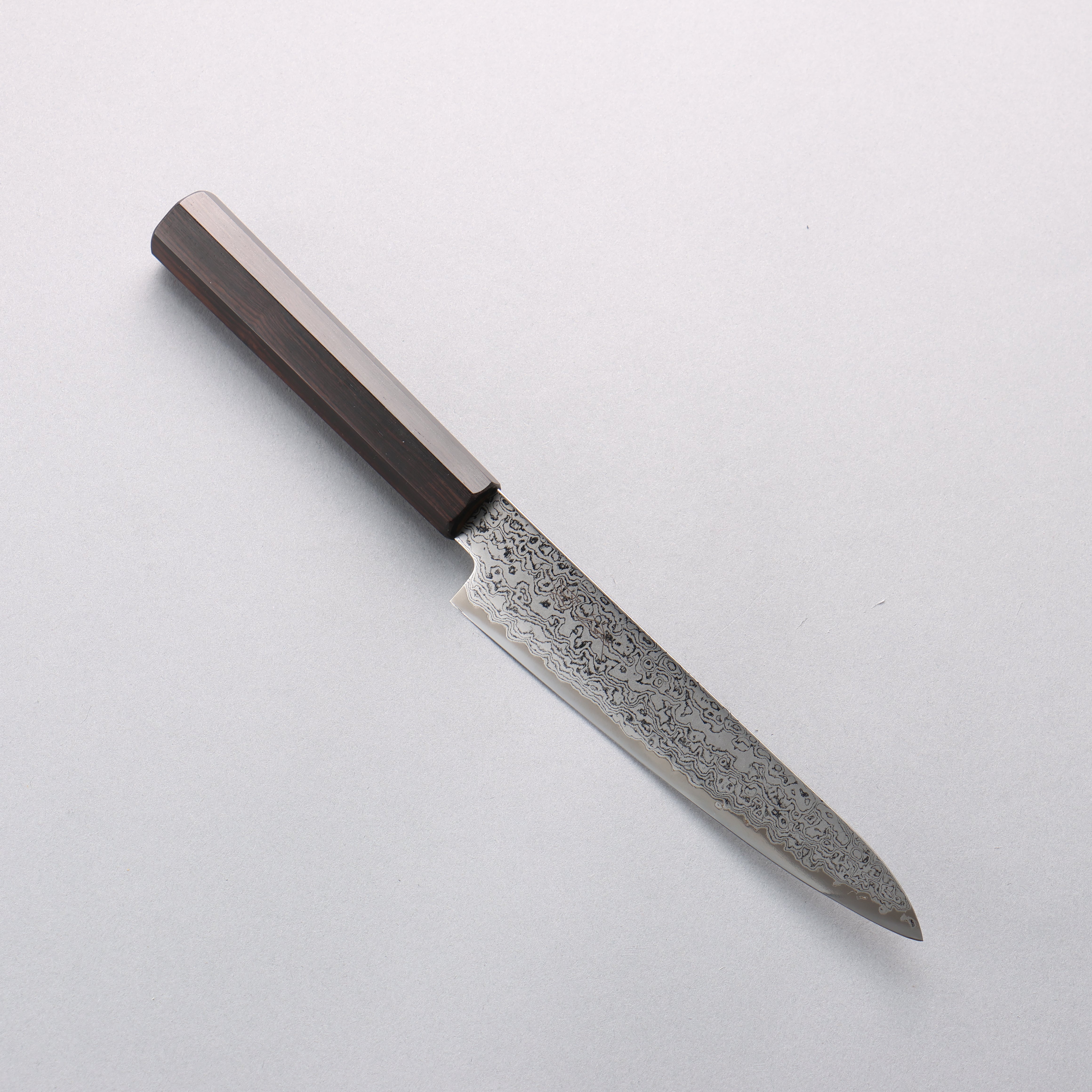 Seisuke VG10 Damascus Petty-Utility 150mm Ebony Wood Handle - Seisuke Knife