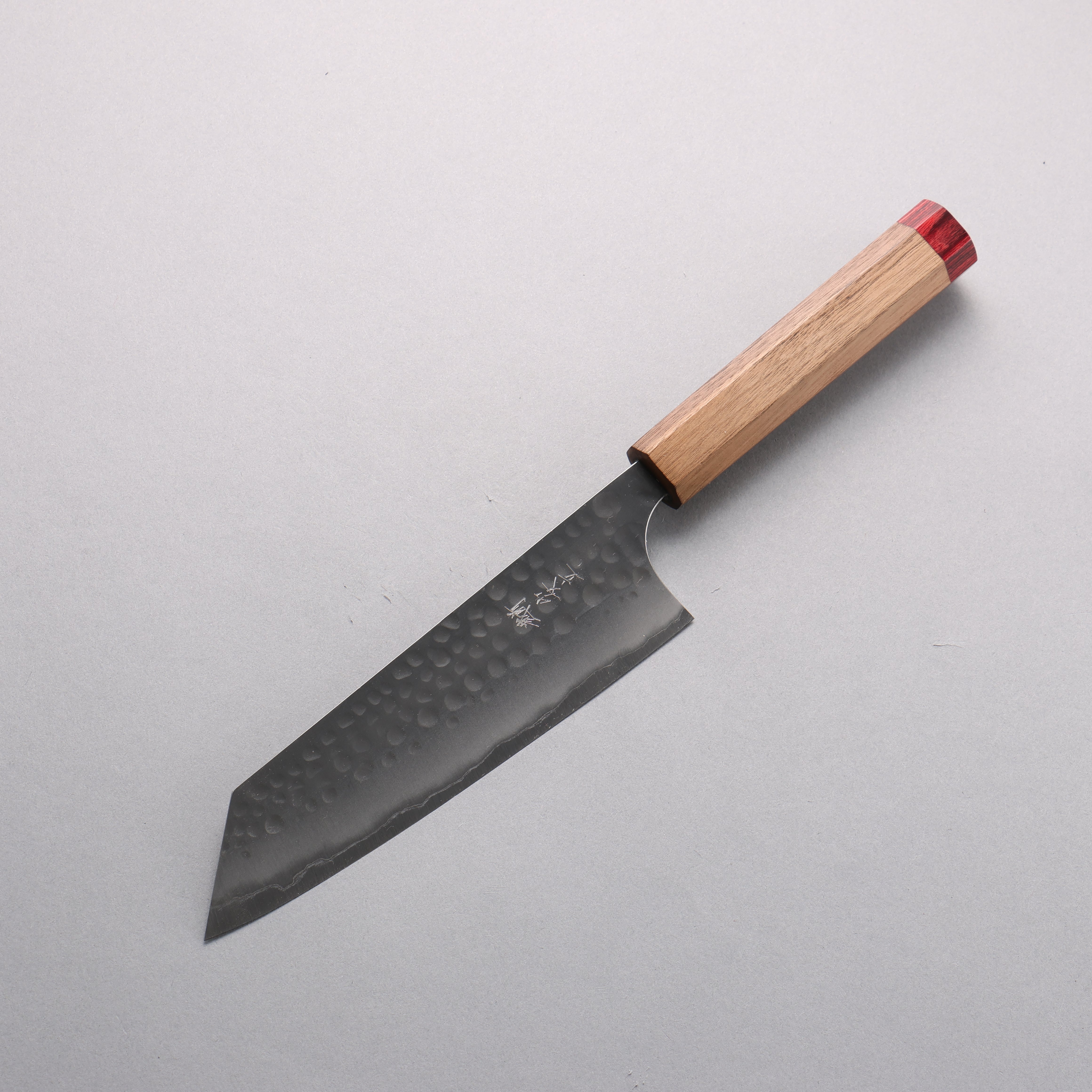 Anryu Blue Super Hammered Bunka 170mm Walnut (Red End Ferrule) Handle - Seisuke Knife