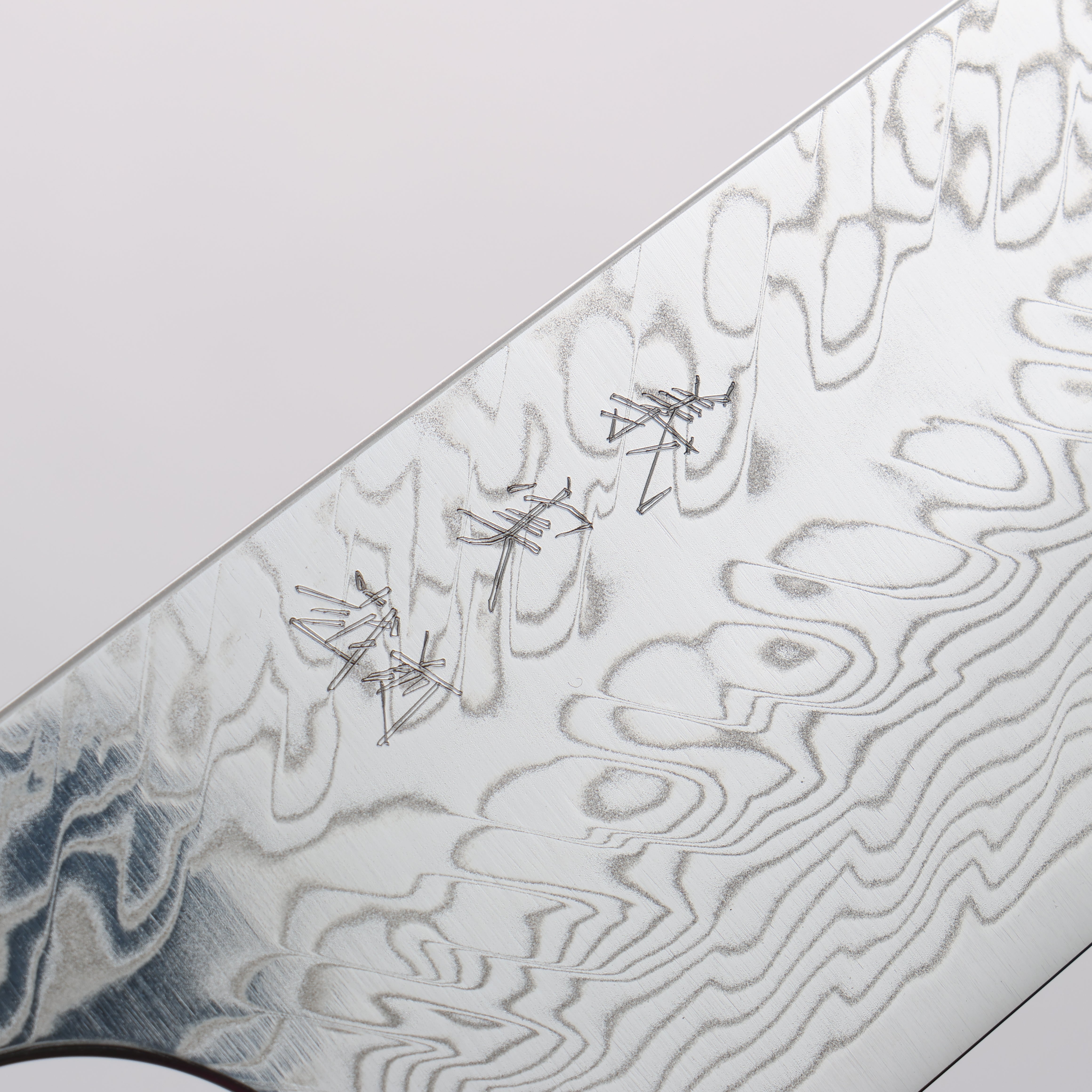Yoshimi Kato SG2 Damascus Migaki Polish Finish Bunka 170mm Ebony (ferrule: Blue Marble Resin) Handle - Seisuke Knife