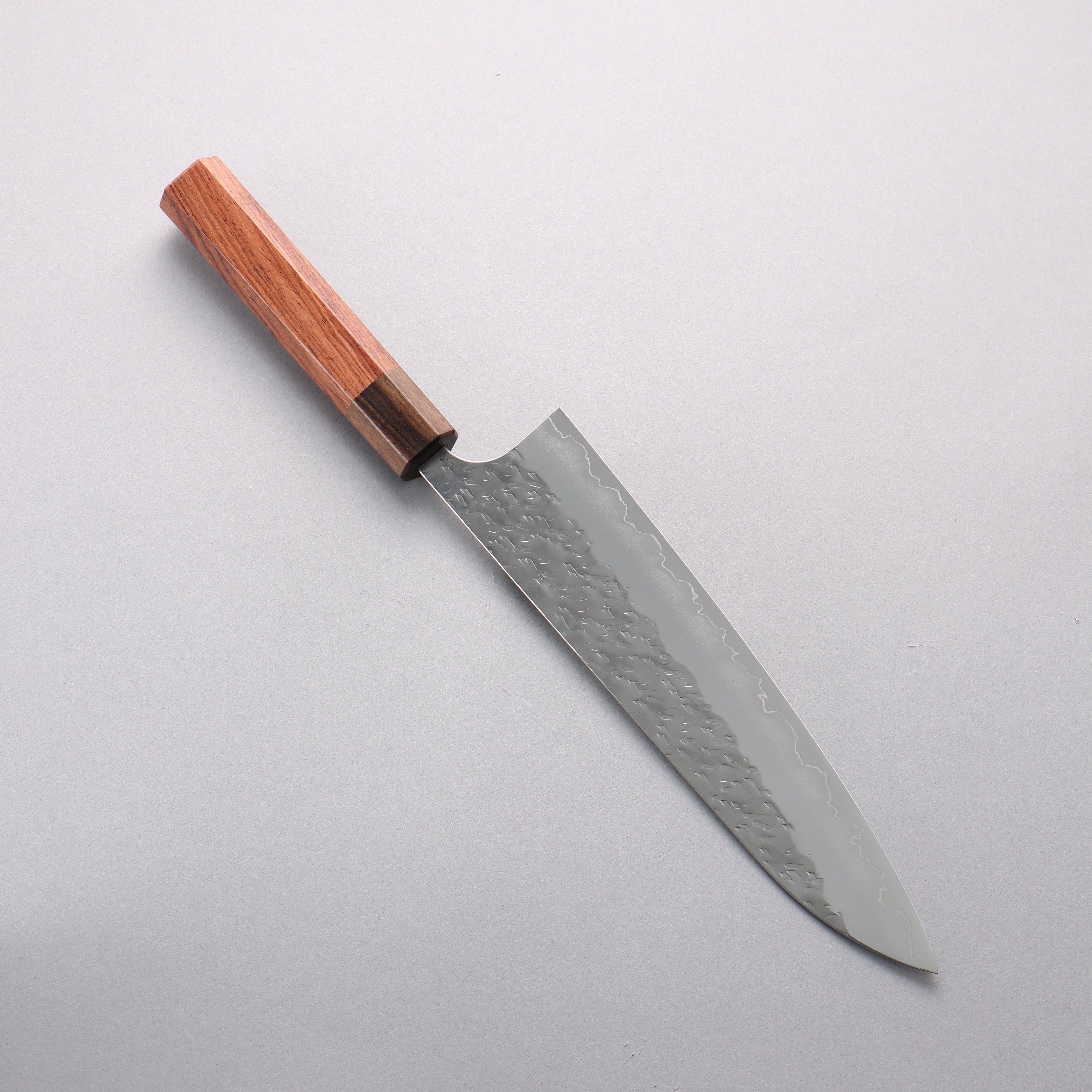 Yoshimi Kato Hyo SG2 Hammered Gyuto 210mm Rosewood (Ferrule: Ebony) Handle - Seisuke Knife