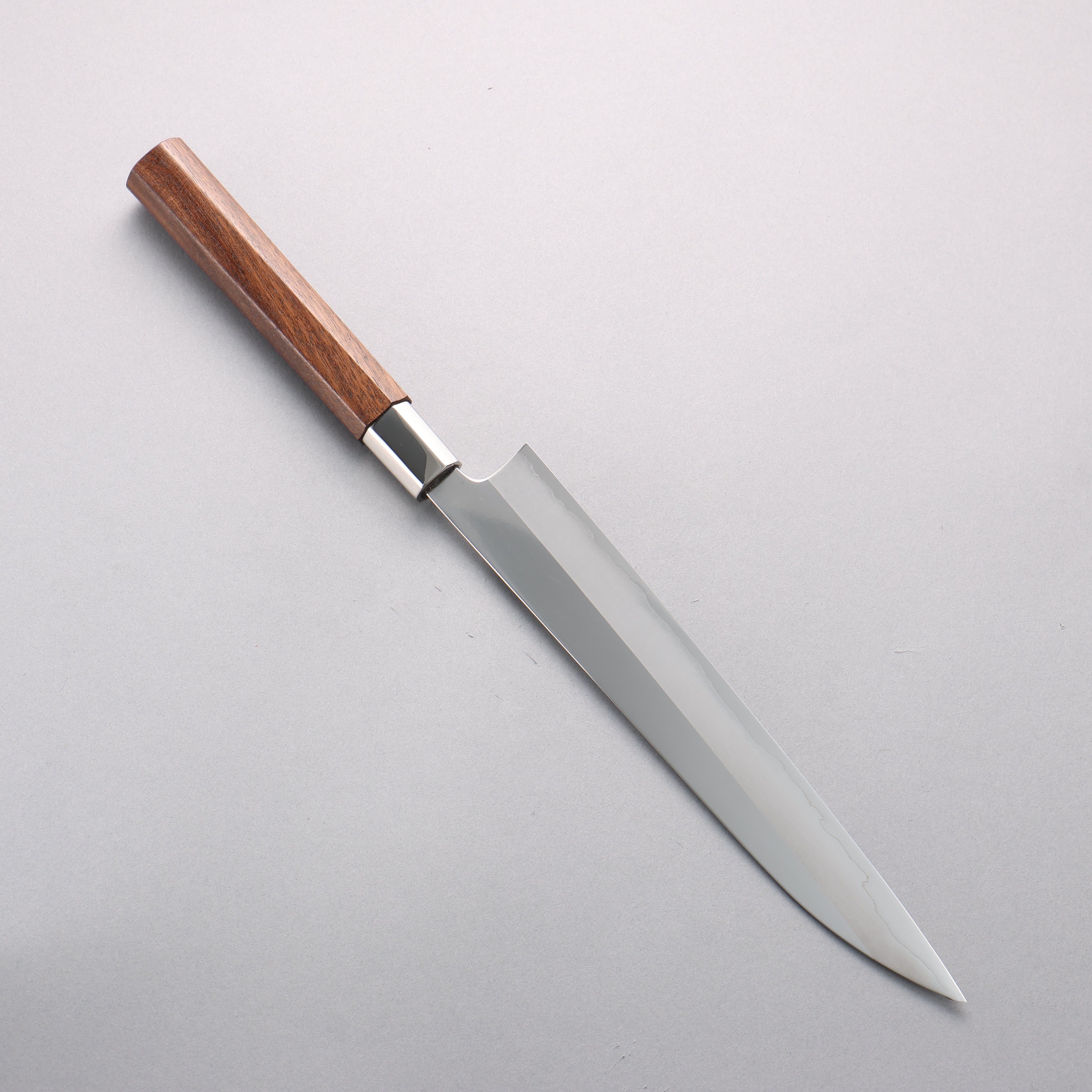 Kurotori Silver Steel No.3 Migaki Finished Sujihiki 225mm Walnut Handle - Seisuke Knife