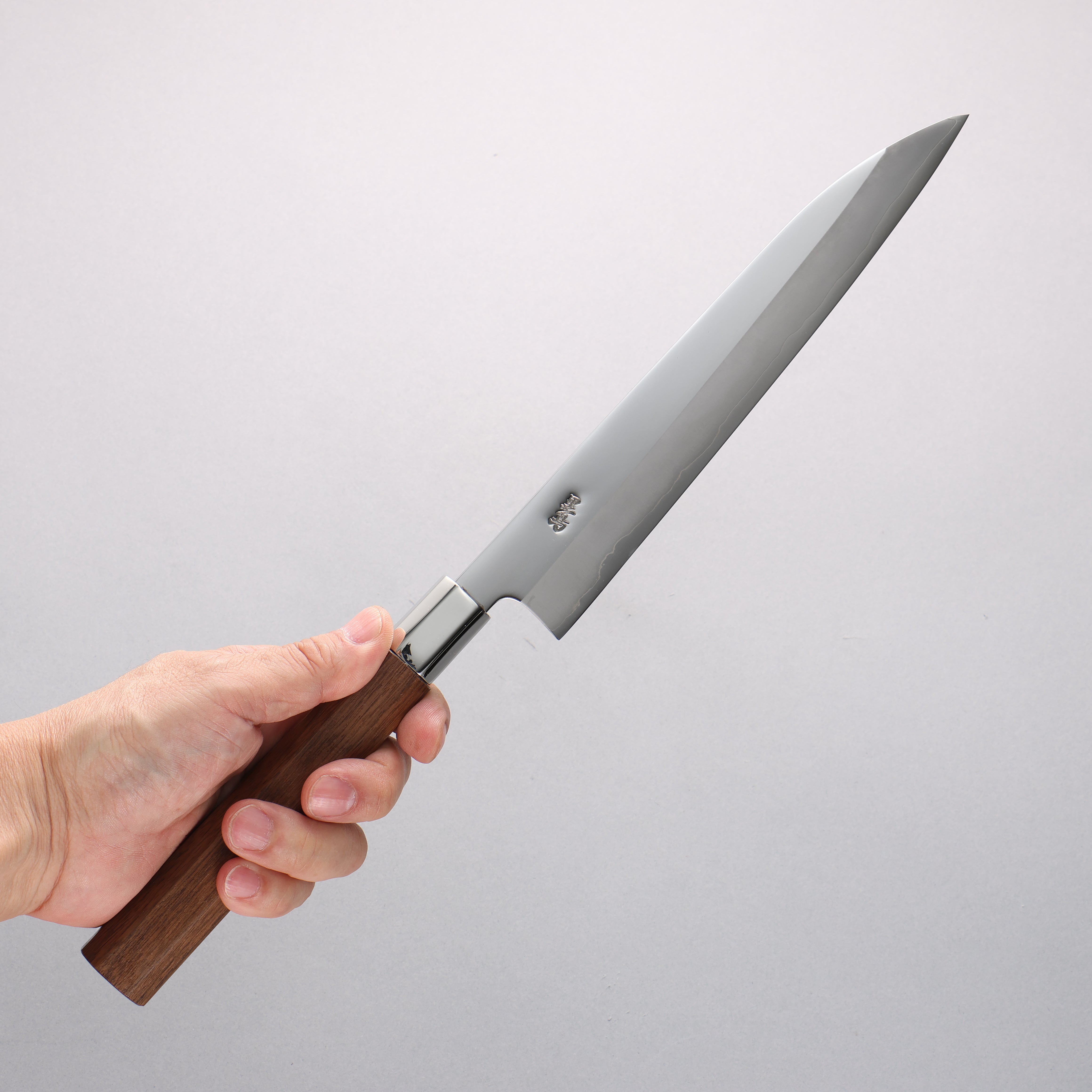 Kurotori Silver Steel No.3 Migaki Finished Sujihiki 210mm Walnut Handle - Seisuke Knife