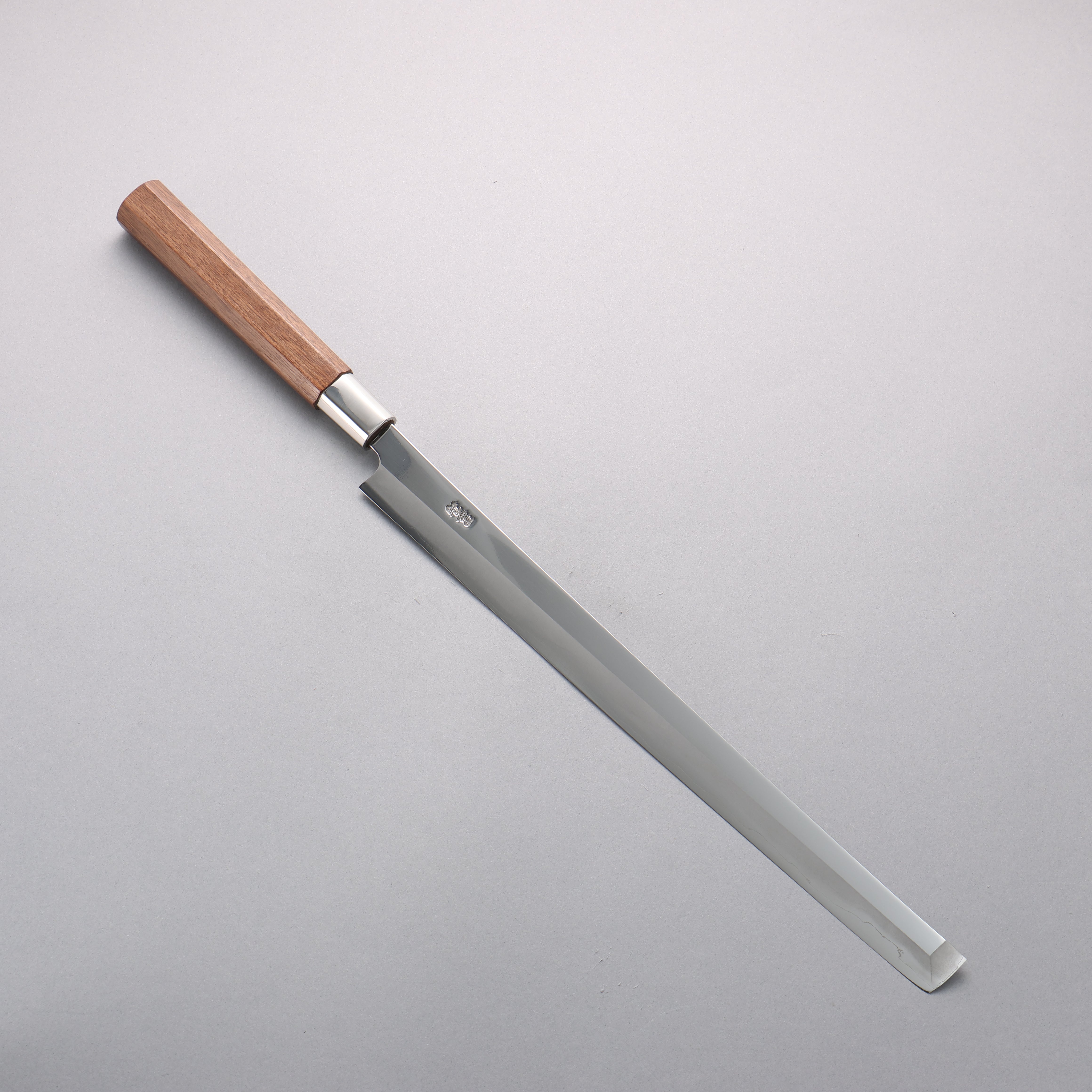 Kurotori Silver Steel No.3 Migaki Finished Takohiki 300mm Walnut Handle - Seisuke Knife